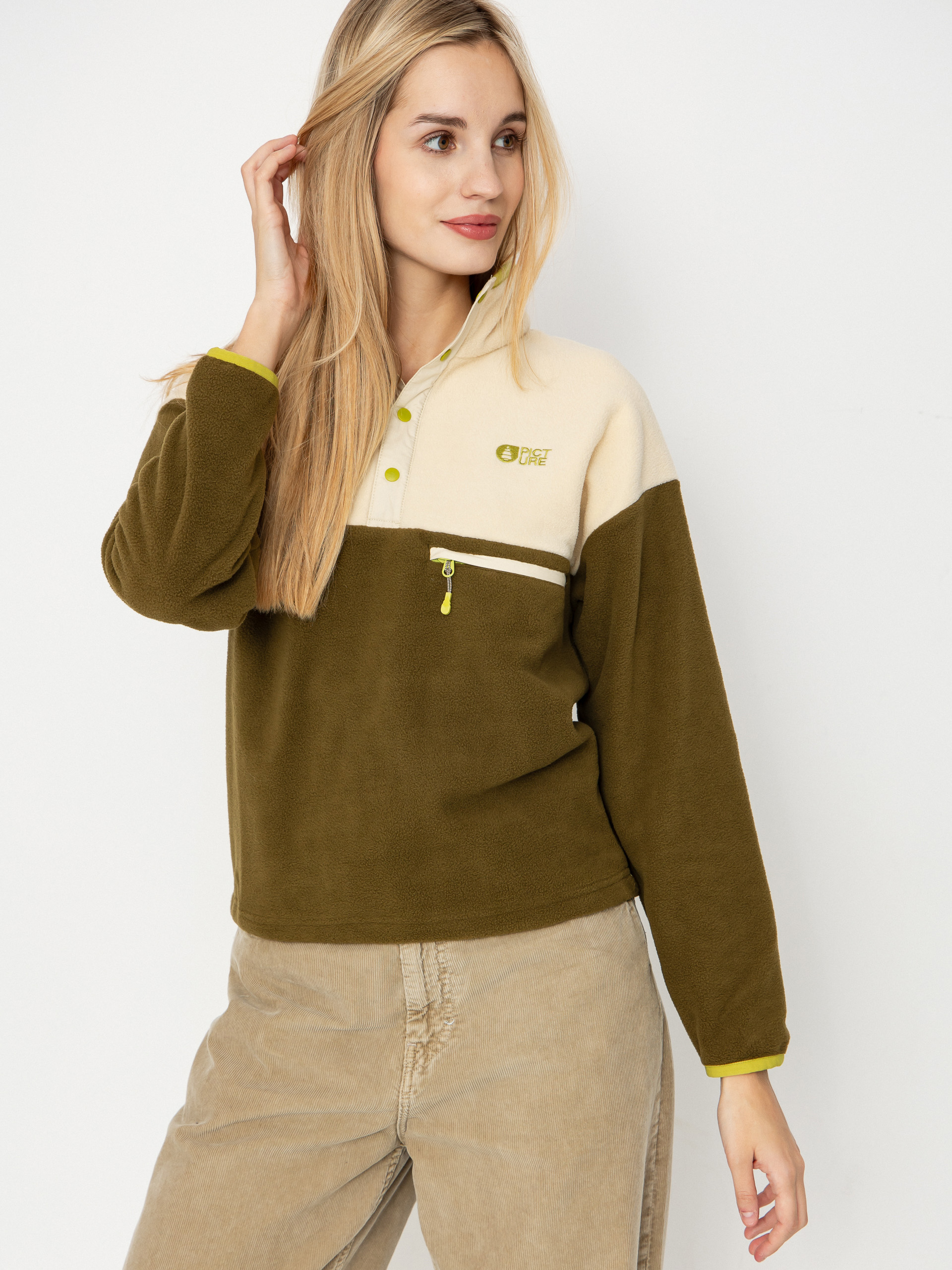 Damski Polar Picture Arcca 1/4 Zip (tobacco)