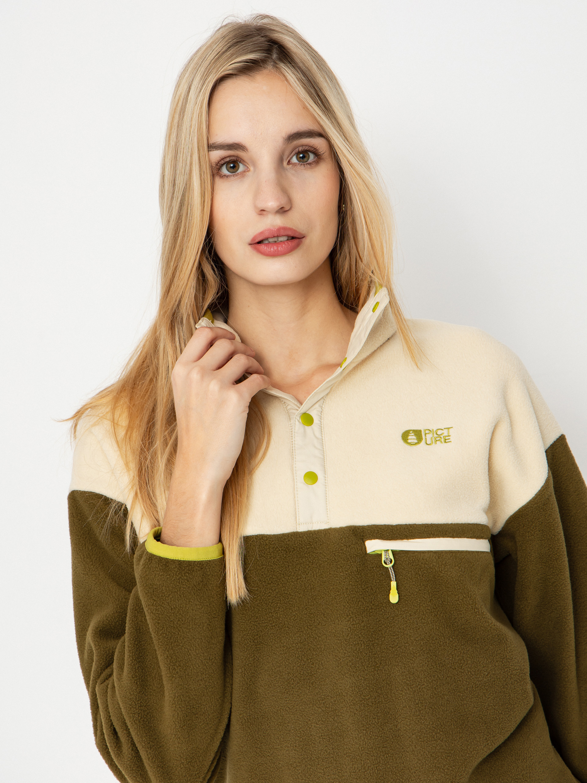 Damski Polar Picture Arcca 1/4 Zip (tobacco)