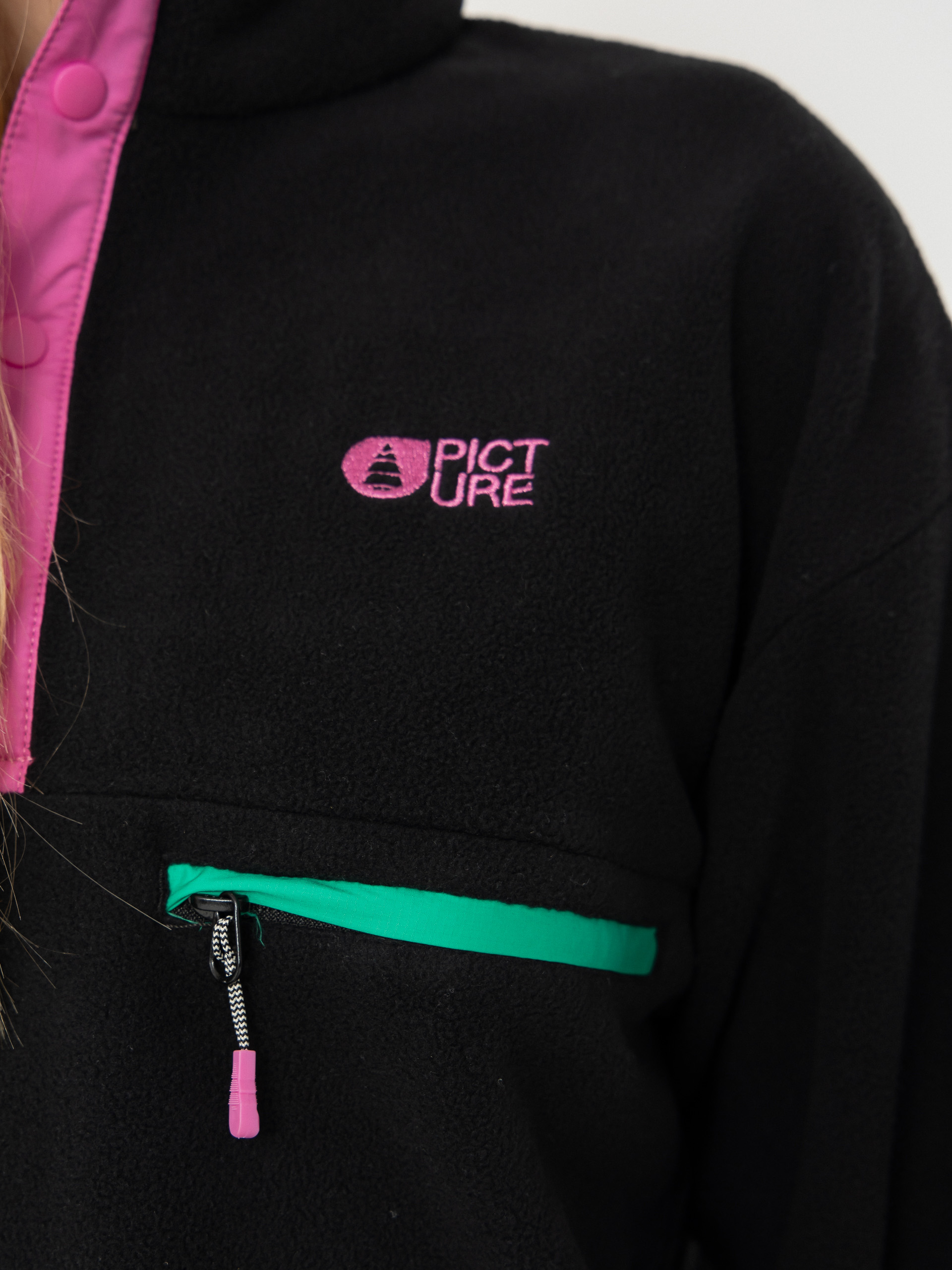 Damski Polar Picture Arcca 1/4 Zip (black)