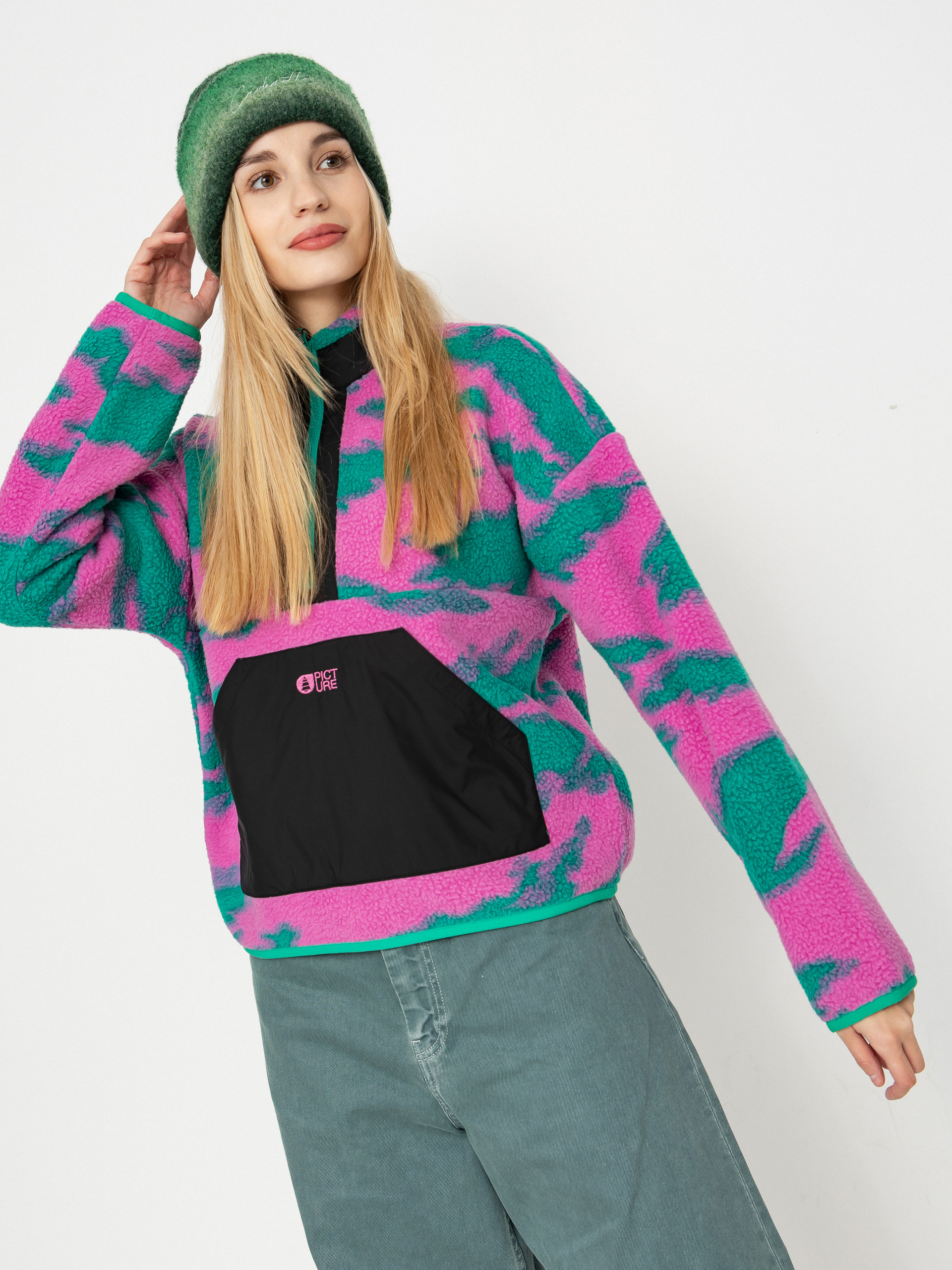 Polar Picture Zelkova Printed 1/4 Zip Wmn