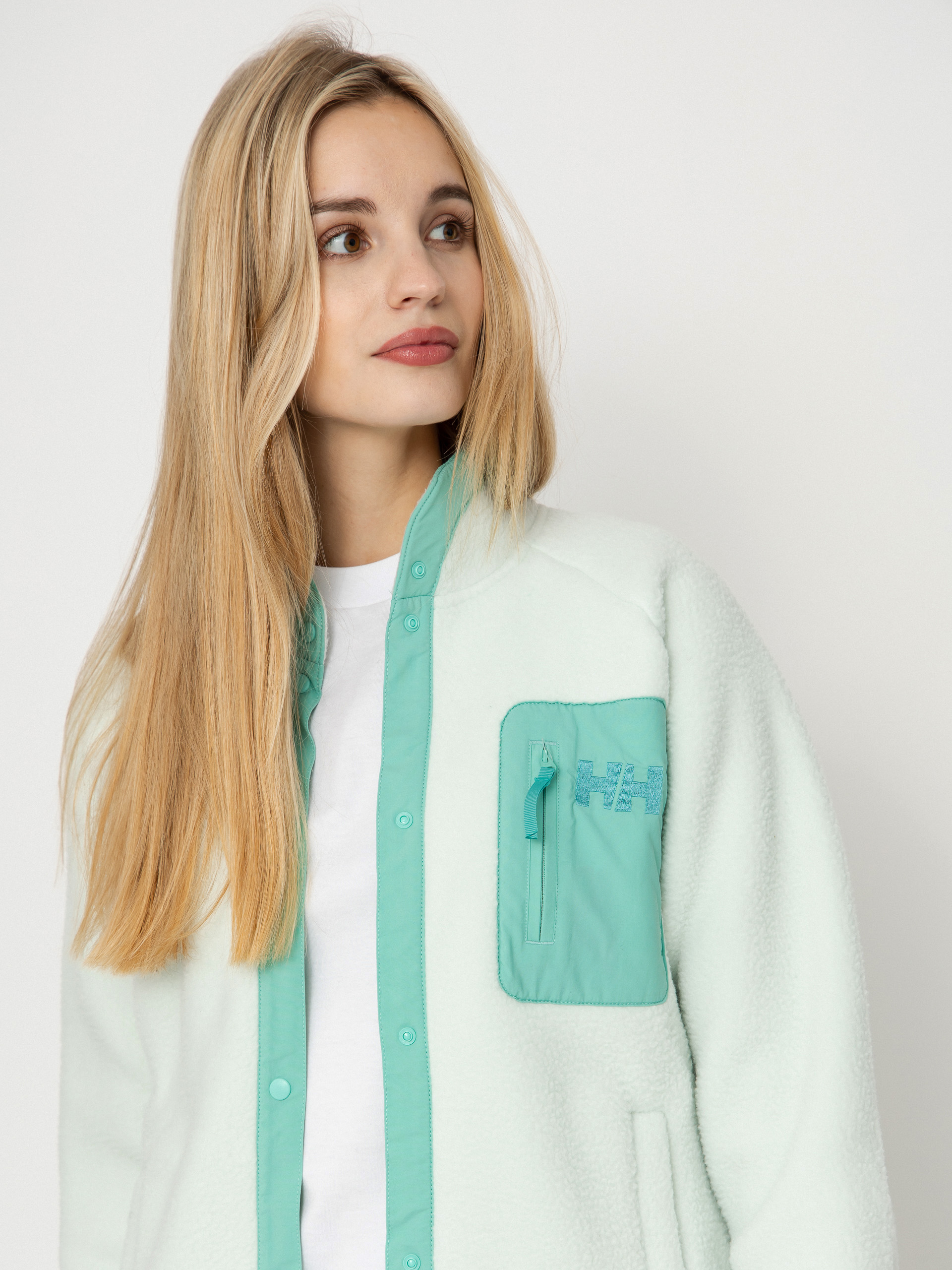 Damski Polar Helly Hansen Imperial Pile Snap (seafoam)