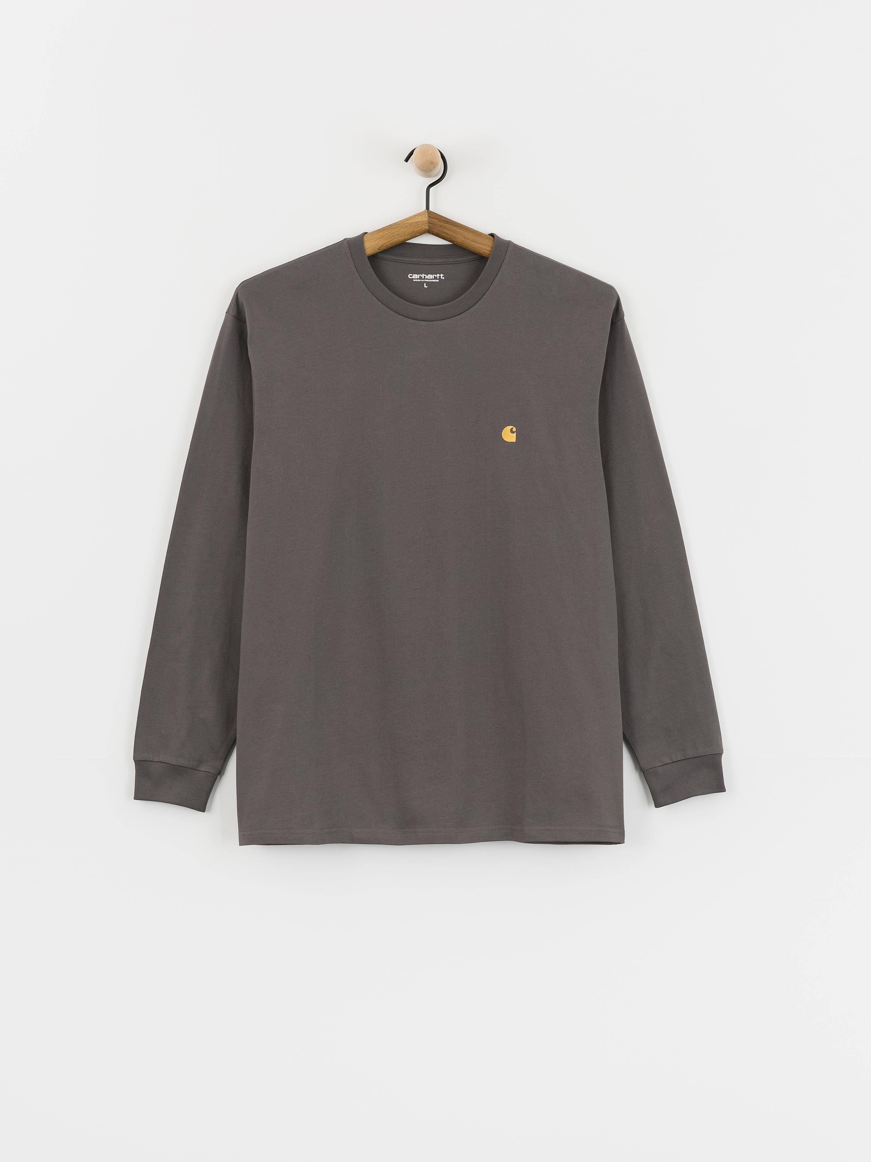 Longsleeve Carhartt WIP Chase (porphyry/gold)