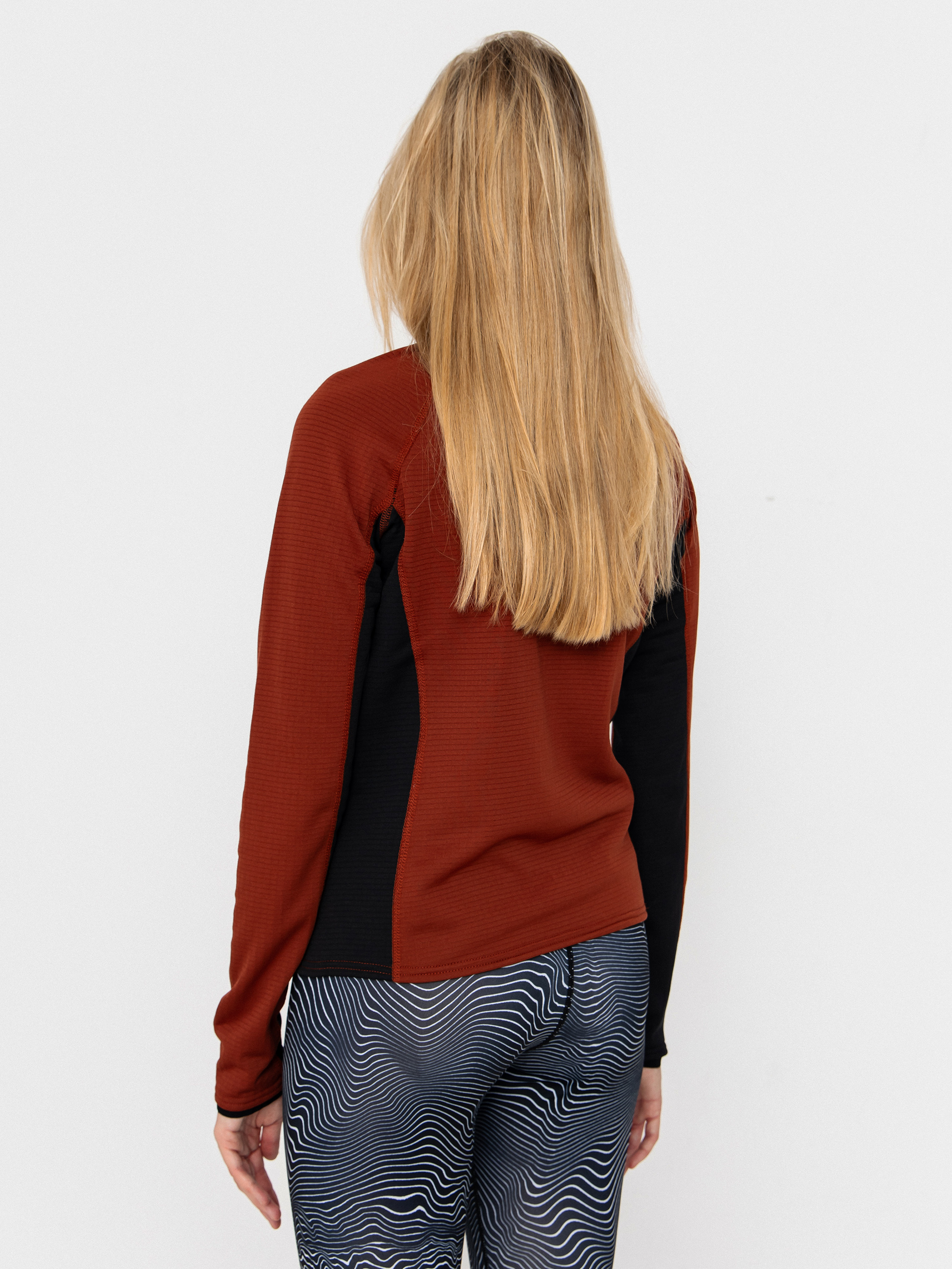 Damska Bluza aktywna Volcom Gridlock Crew Neck (henna)