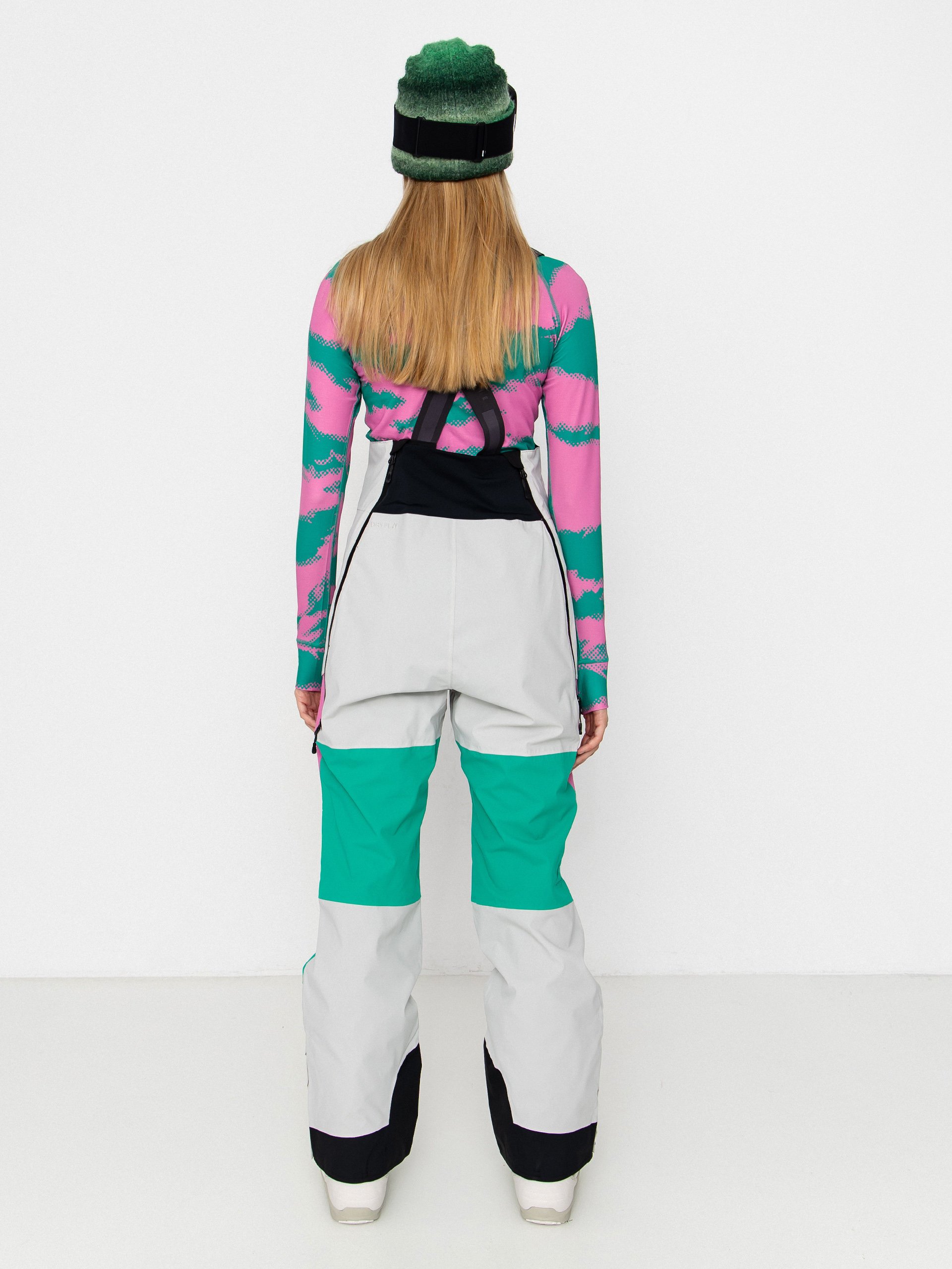 Damskie Spodnie snowboardowe Picture Elwy BIB (vapor grey)