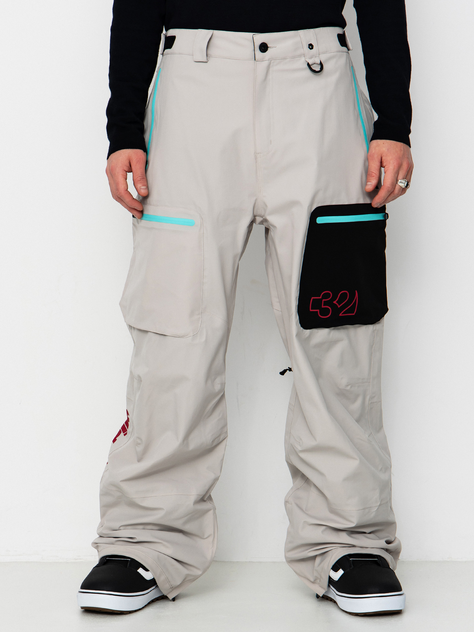 Męskie Spodnie snowboardowe ThirtyTwo Tm Recycled (cement)