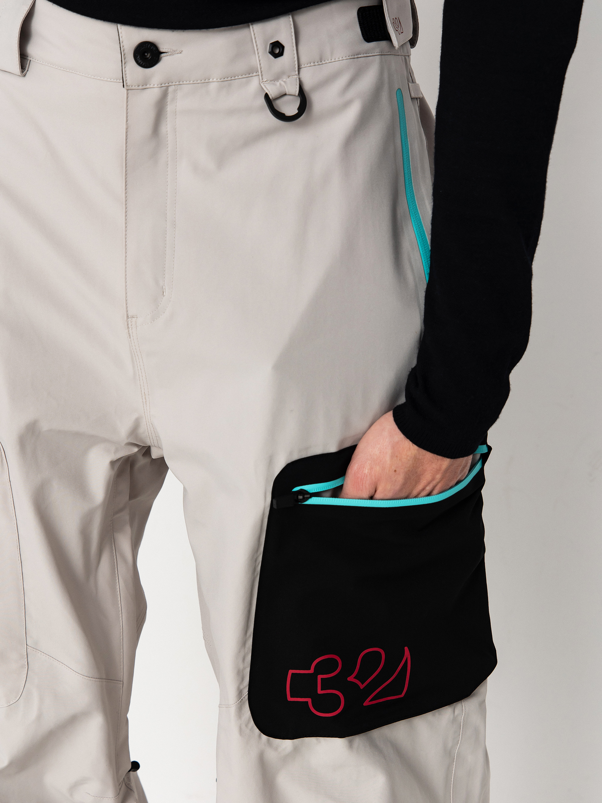 Męskie Spodnie snowboardowe ThirtyTwo Tm Recycled (cement)