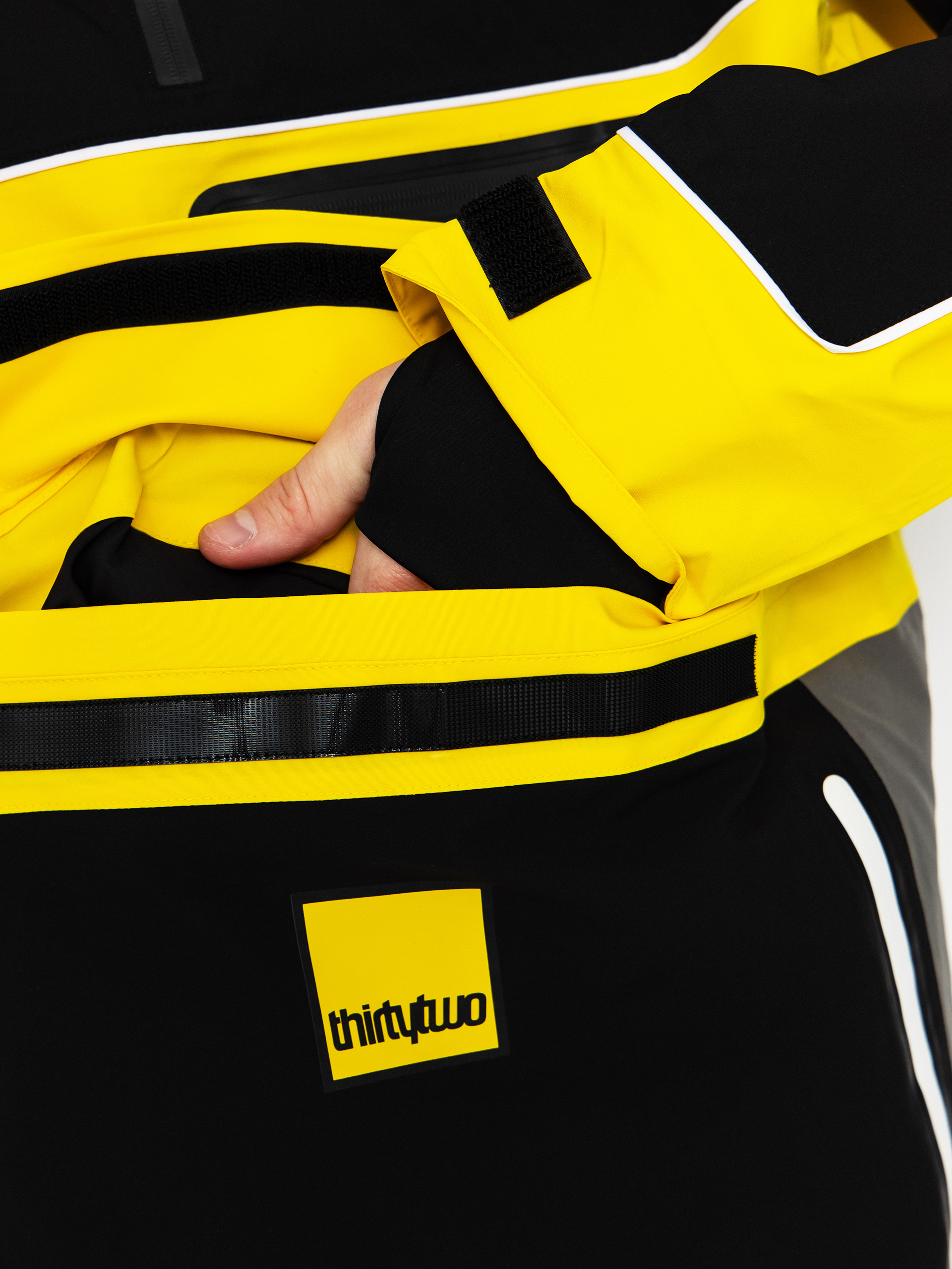 Męska Kurtka snowboardowa ThirtyTwo Light Anorak (black/yellow)