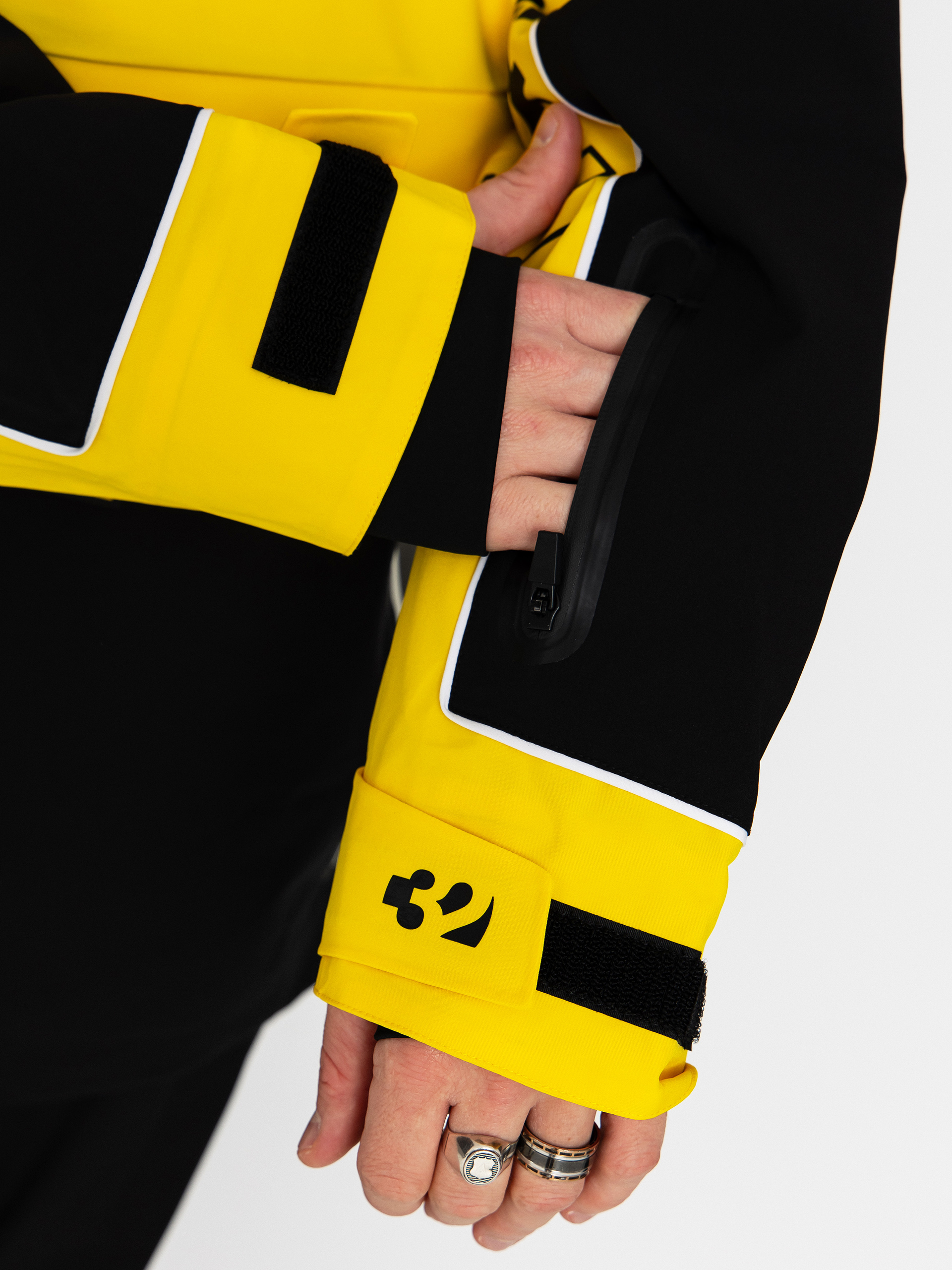 Męska Kurtka snowboardowa ThirtyTwo Light Anorak (black/yellow)