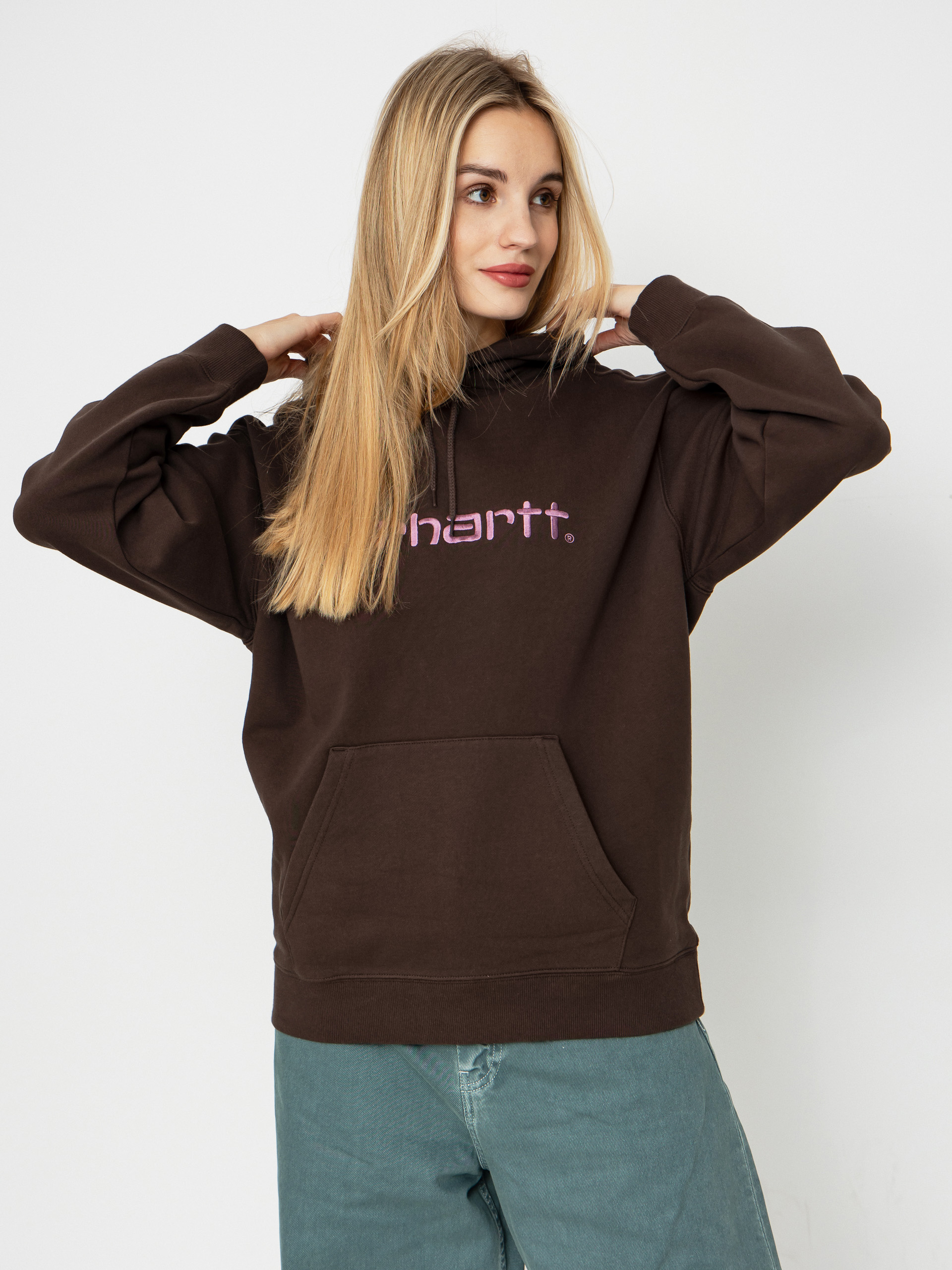 Bluza z kapturem Carhartt WIP Carhartt HD Wmn (vitola/phlox)