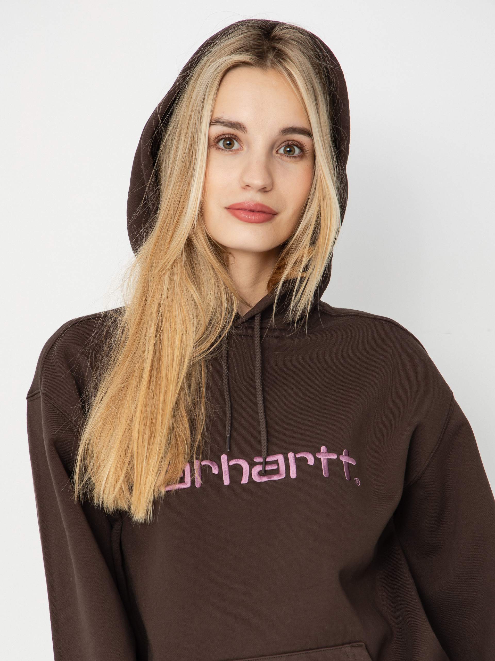 Bluza z kapturem Carhartt WIP Carhartt HD Wmn (vitola/phlox)