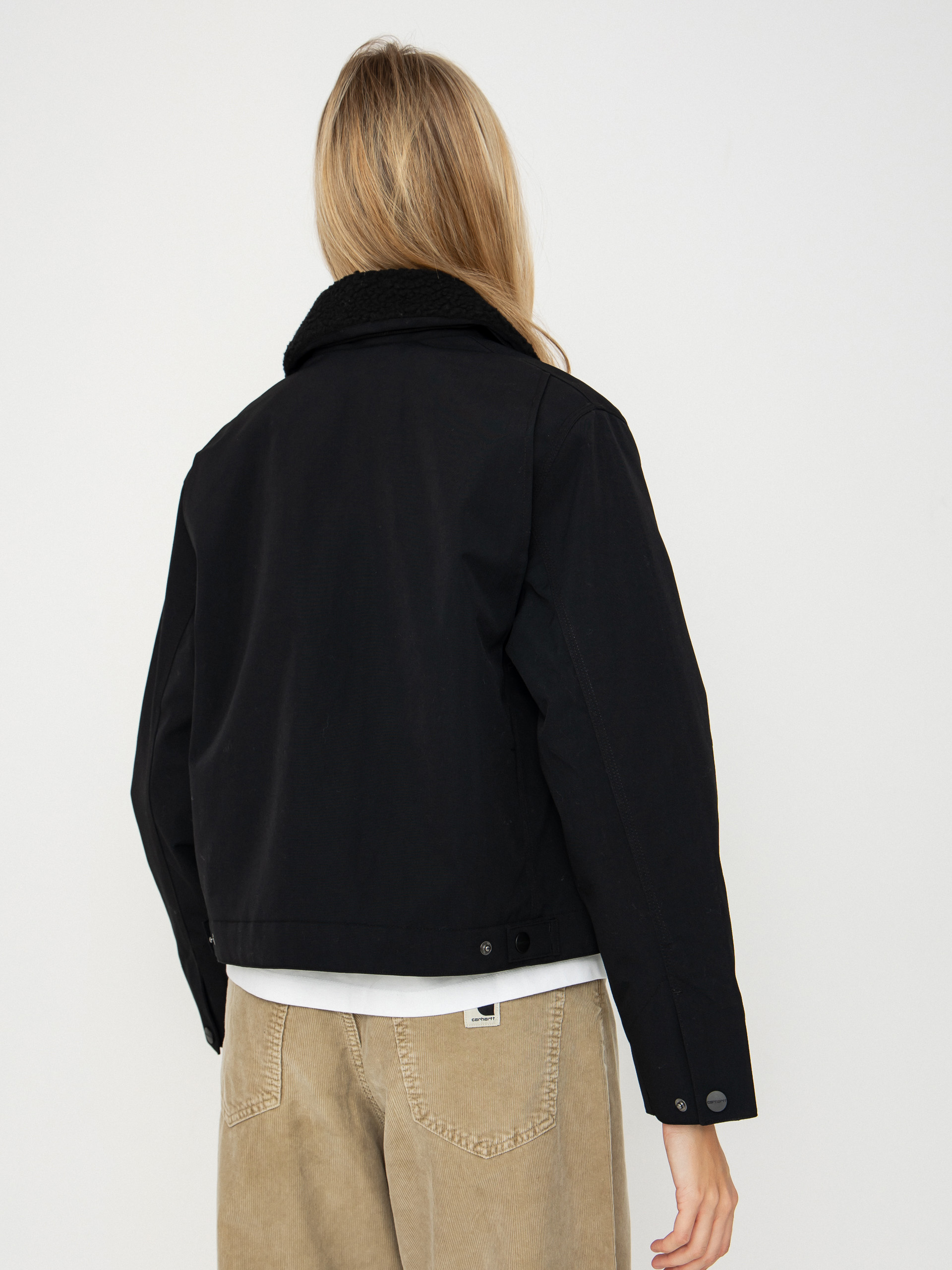 Kurtka Carhartt WIP Newkirk Wmn (black/wild dog print)