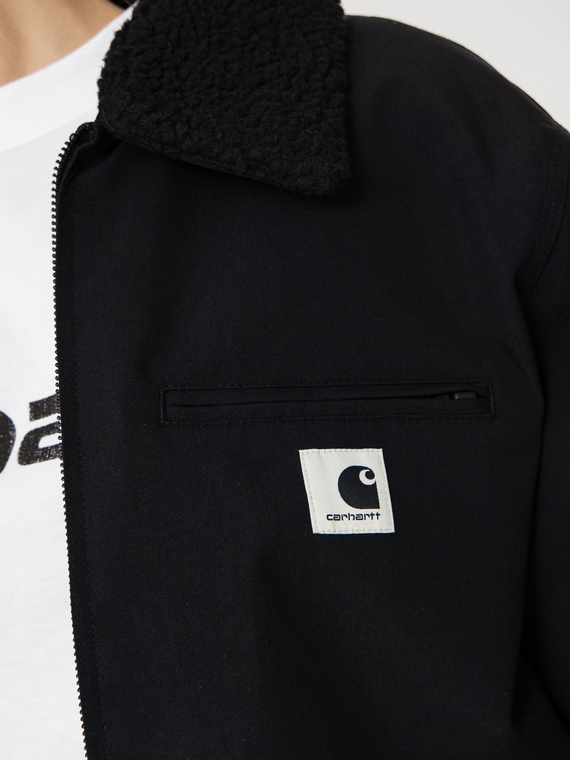 Kurtka Carhartt WIP Newkirk Wmn (black/wild dog print)