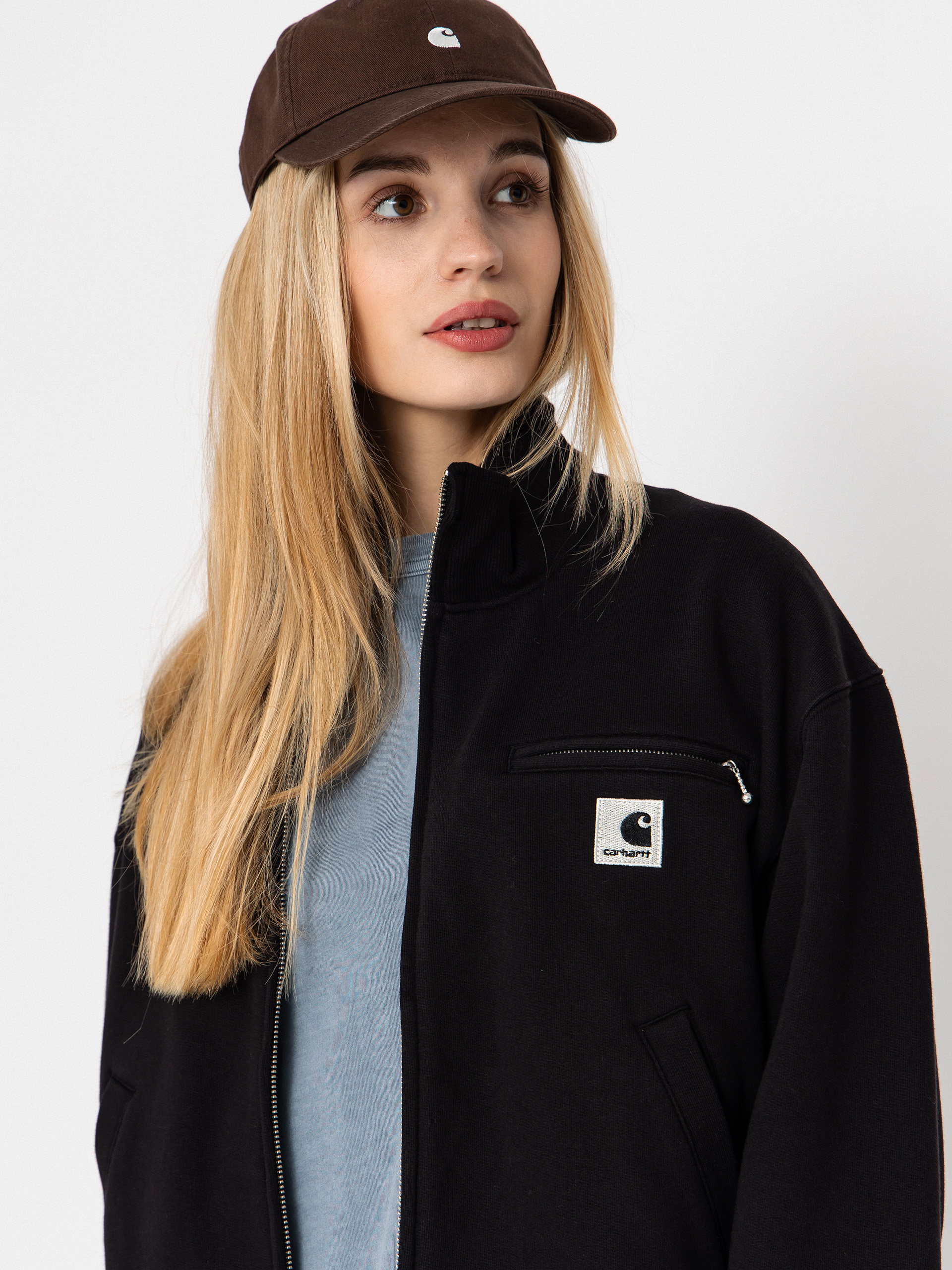 Kurtka Carhartt WIP Detroit Wmn (black/stone washed)