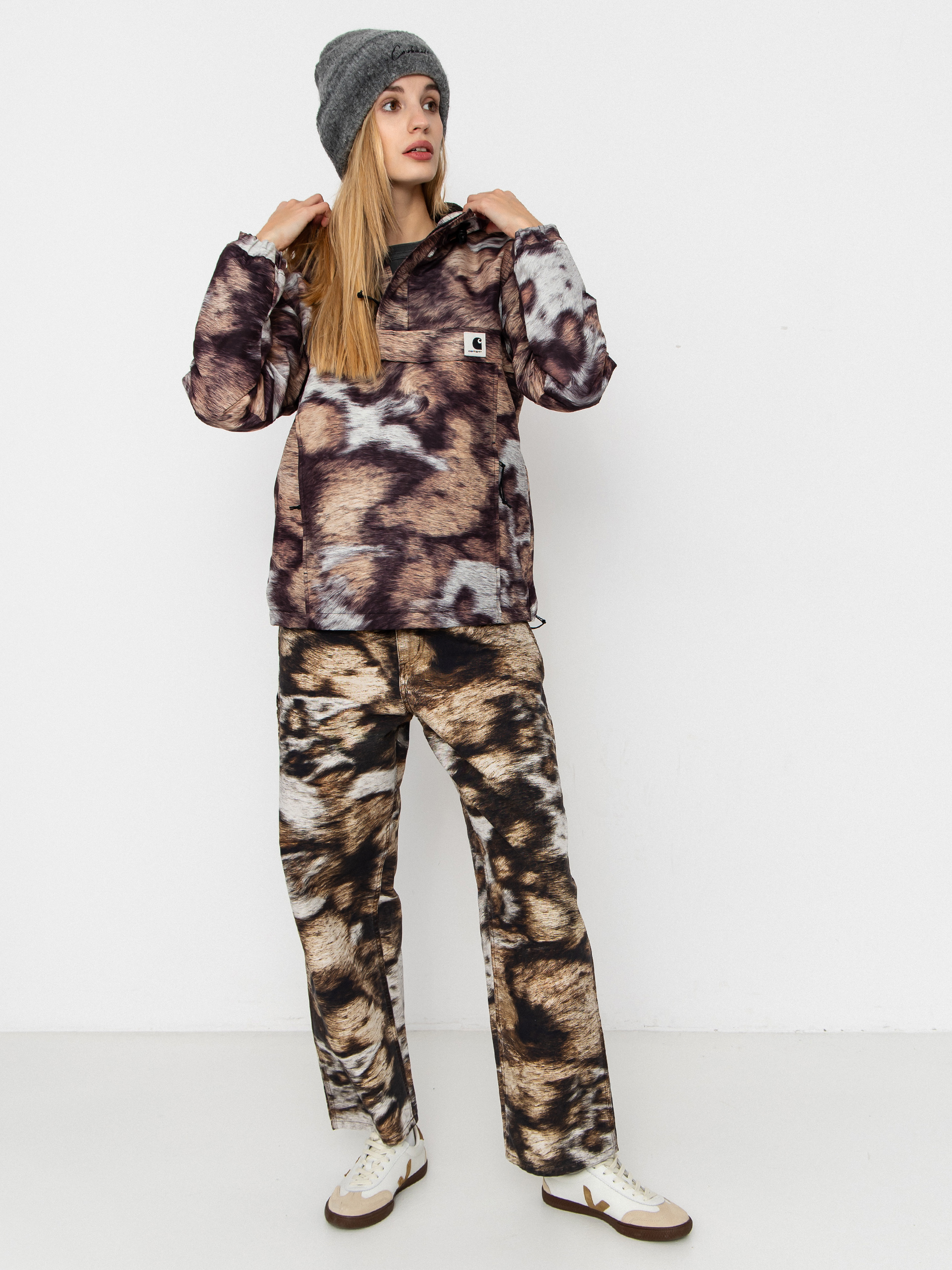 Kurtka Carhartt WIP Nimbus Pullover Wmn (wild dog print)