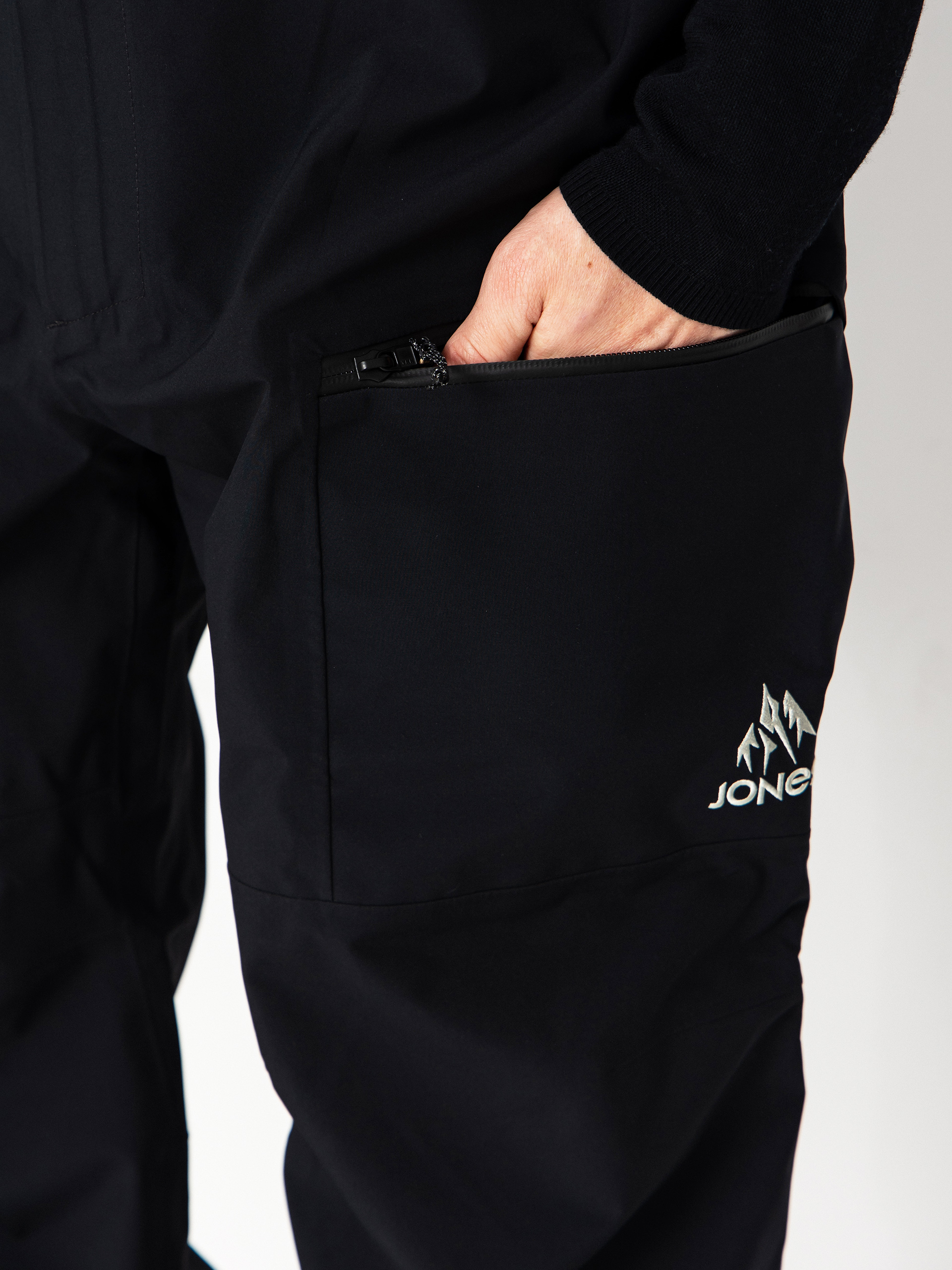 Męskie Spodnie snowboardowe Jones Snowboards Shralpinist Str Rec Bib (stealth black)