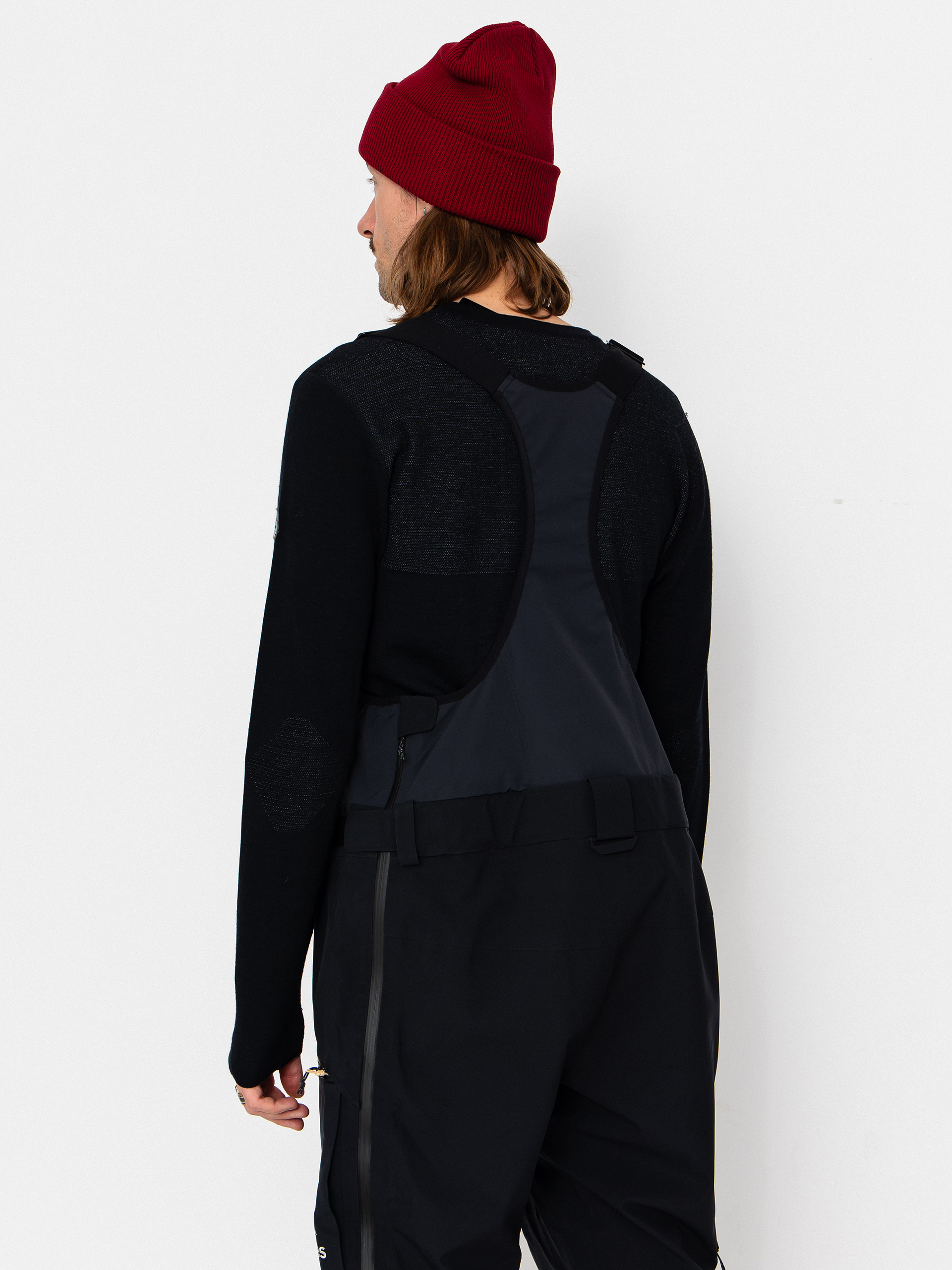 Męskie Spodnie snowboardowe Jones Snowboards Shralpinist Str Rec Bib (stealth black)