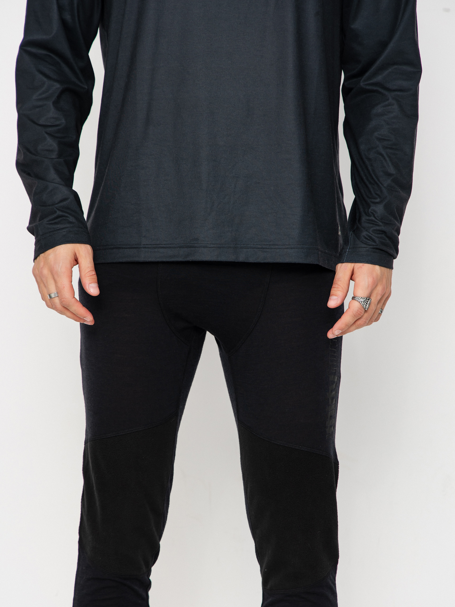 Męskie Legginsy aktywne ThirtyTwo Ridelite Merino Knicker (black/black)