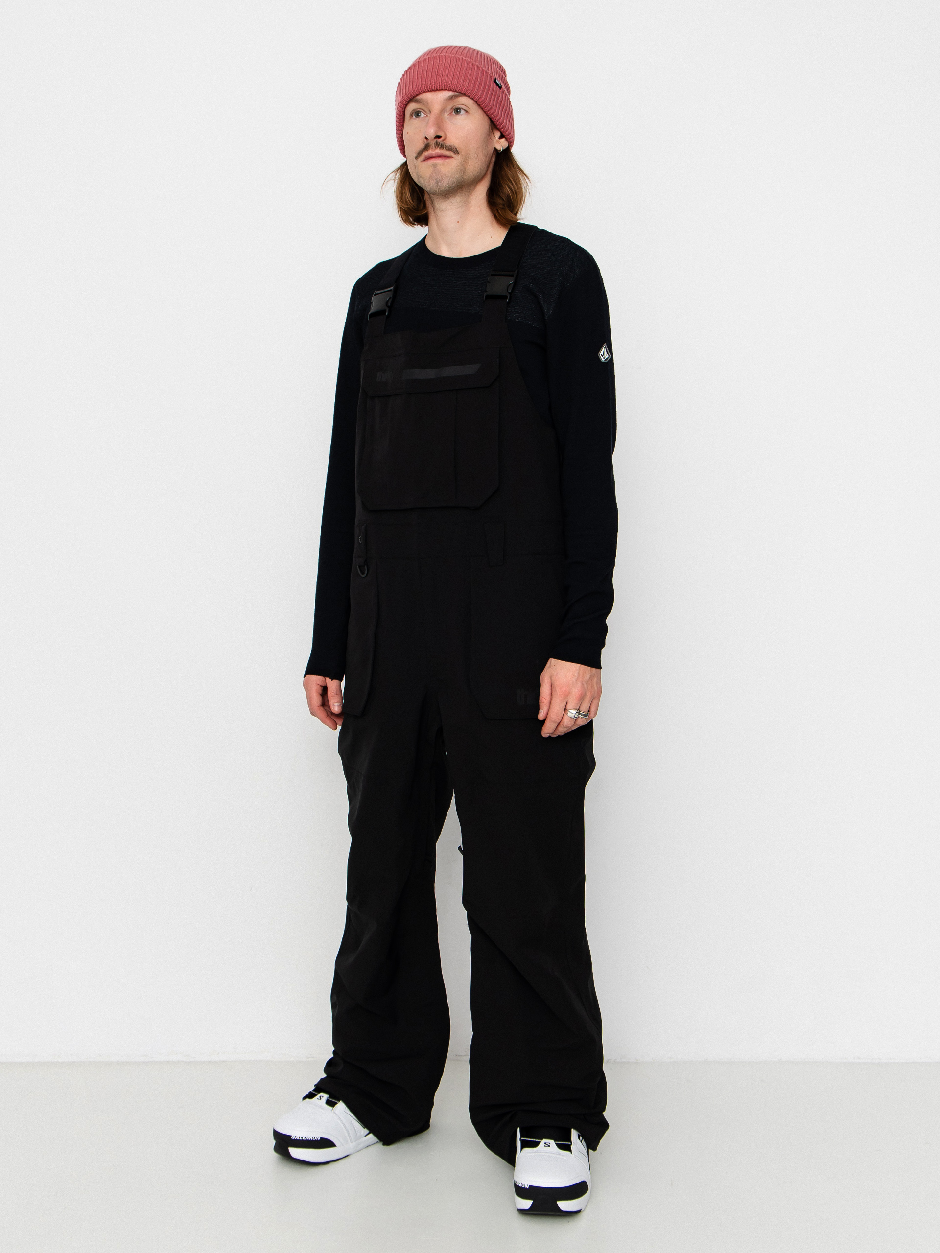 Męskie Spodnie snowboardowe ThirtyTwo Basement Bib (black)