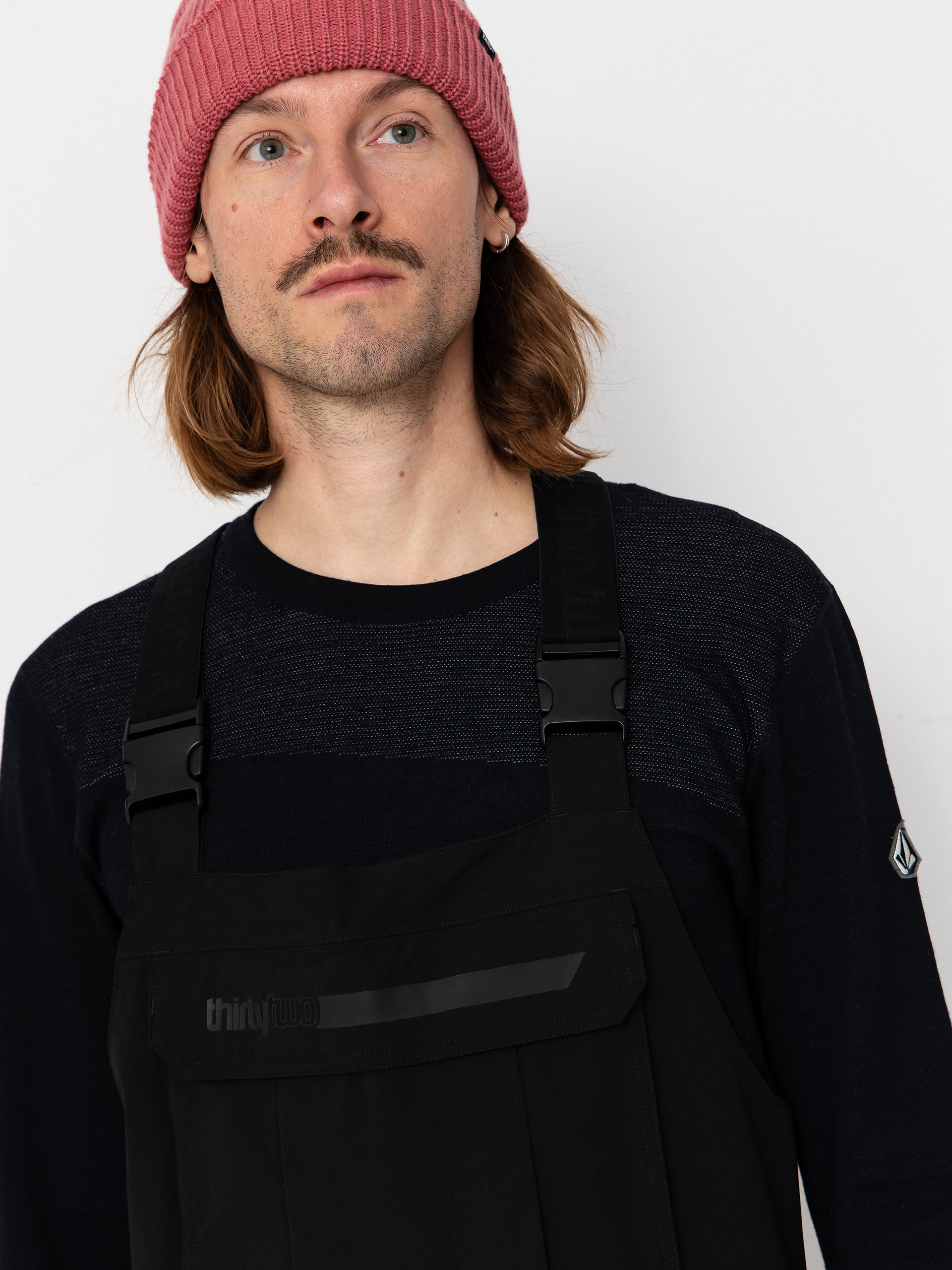 Męskie Spodnie snowboardowe ThirtyTwo Basement Bib (black)