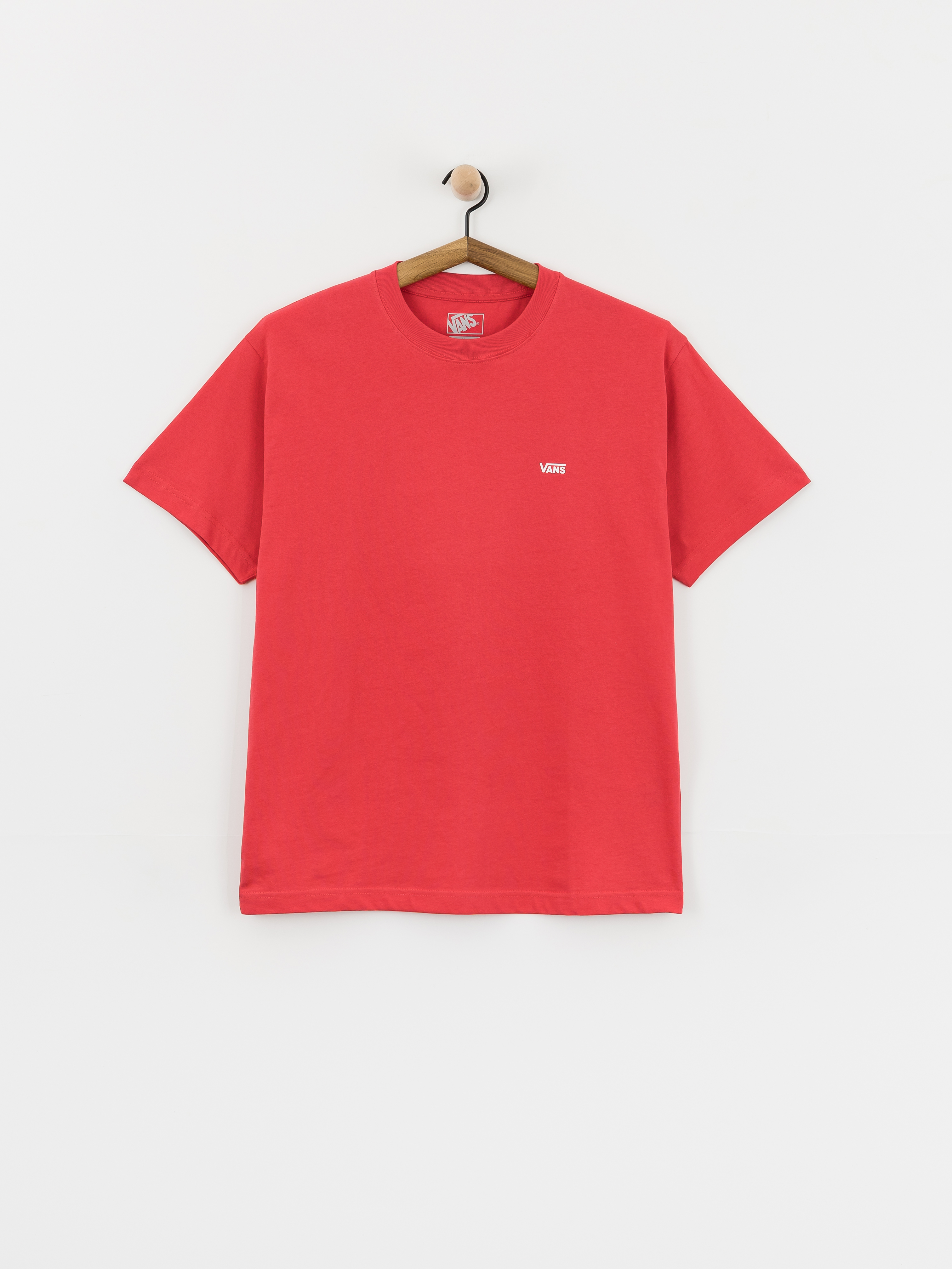 T-shirt Vans Left Chest (crimson haze)