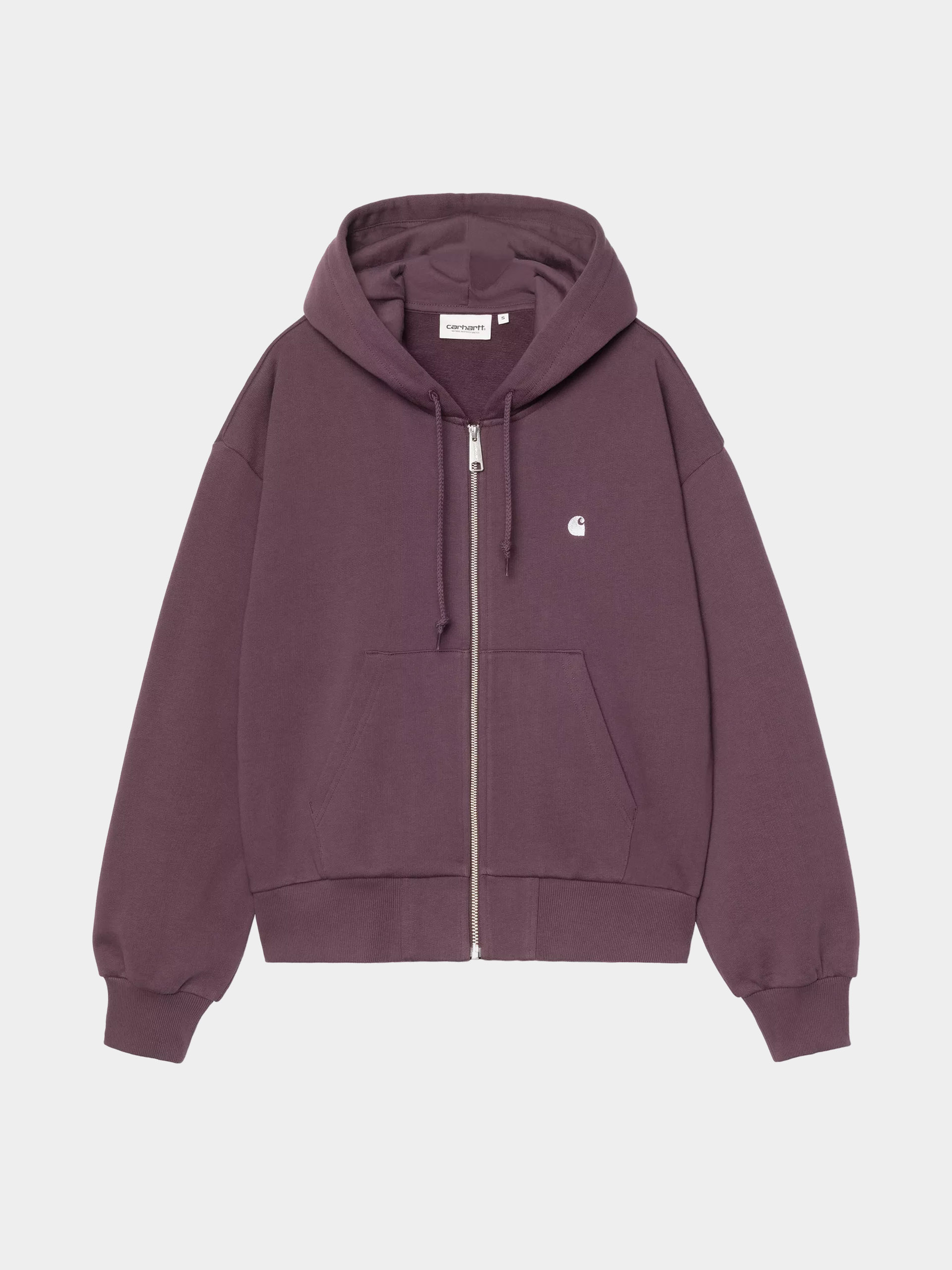 Bluza z kapturem Carhartt WIP Casey ZHD Wmn (cozy purple/silver)