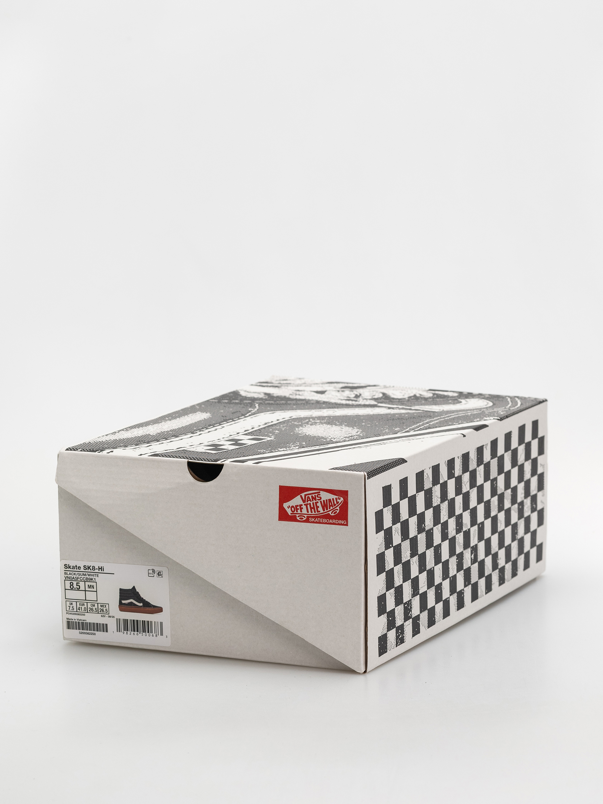 Buty Vans Skate Sk8 Hi (black/gum/white)