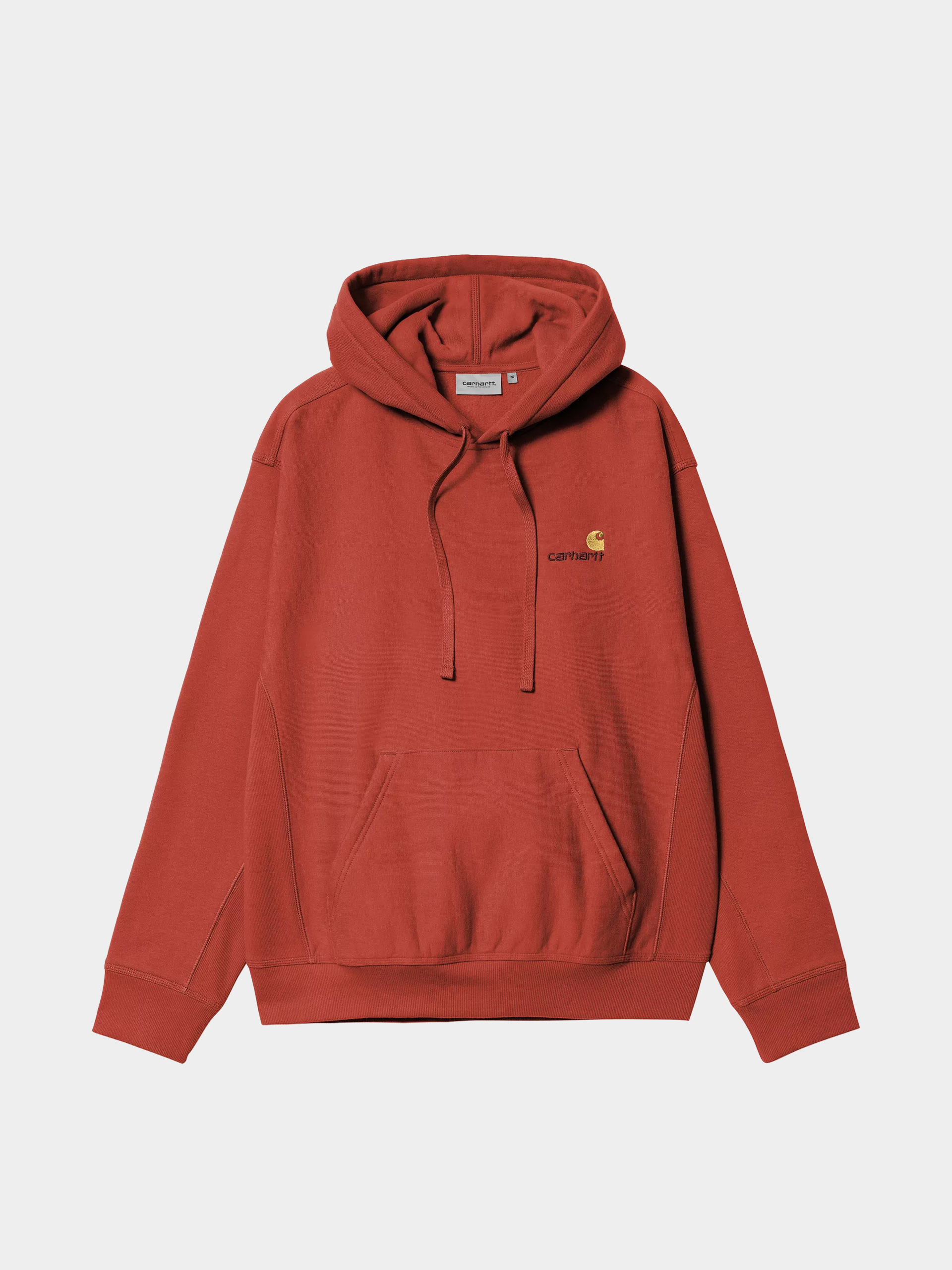 Bluza z kapturem Carhartt WIP American Script HD (oxide red)