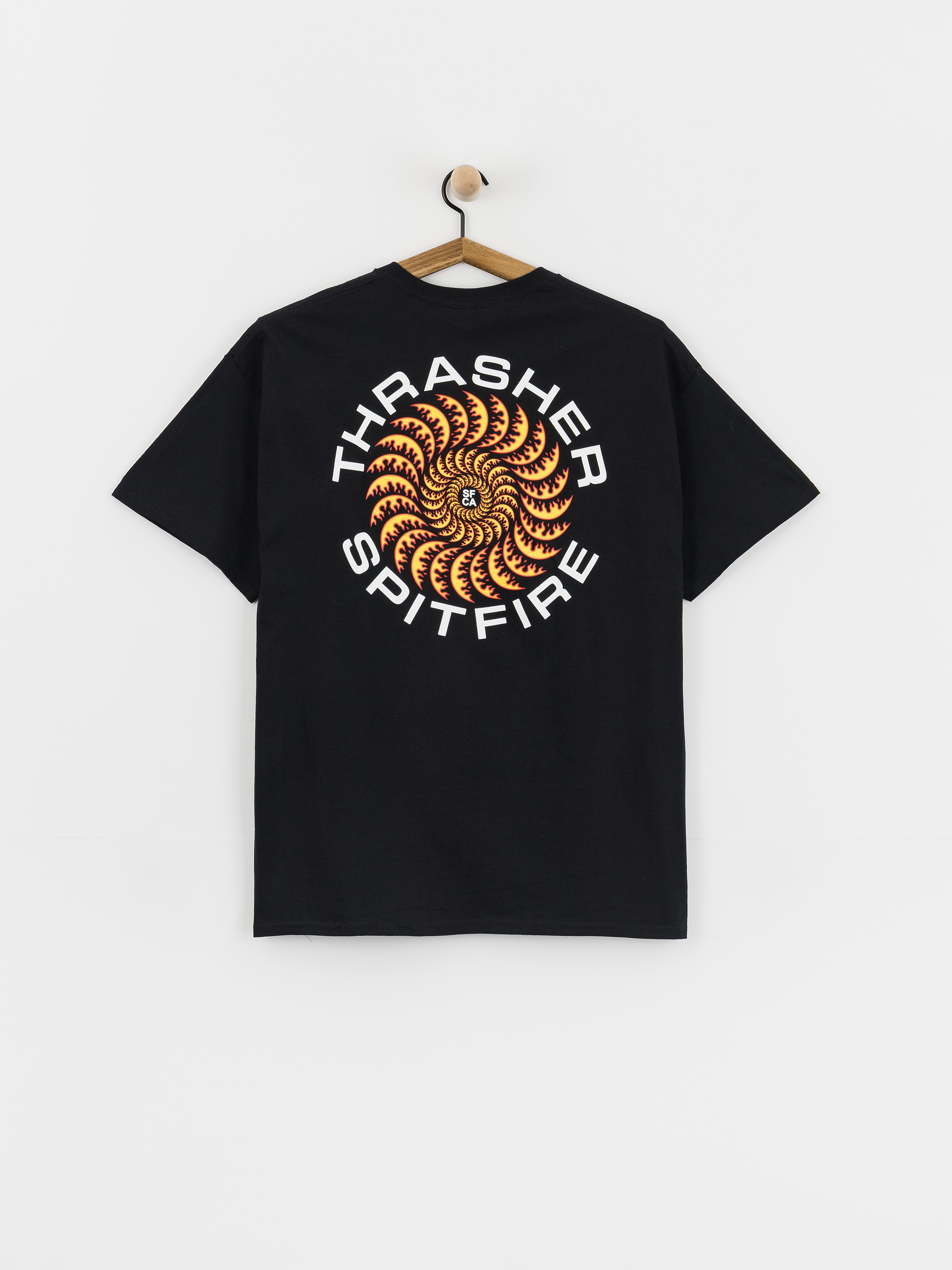 T-shirt Thrasher x Spitfire Classic Swirl (black)