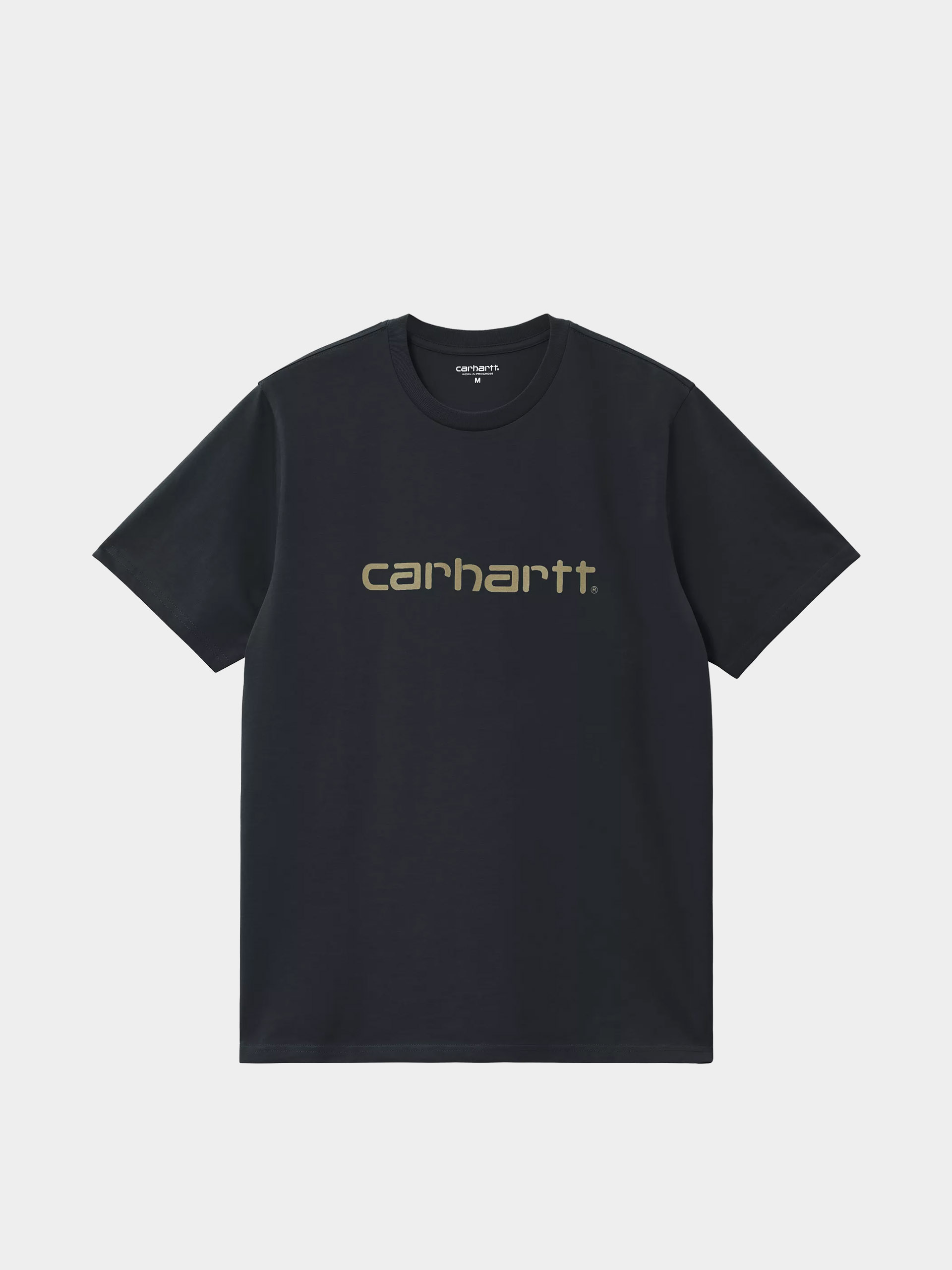T-shirt Carhartt WIP Script (deep night/gentle green)