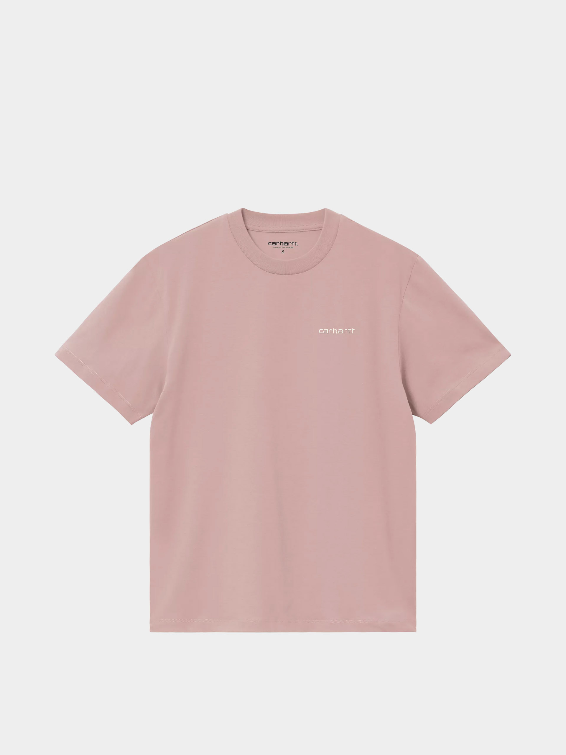 T-shirt Carhartt WIP Script Embroidery Wmn (gentle pink/cinnerus)