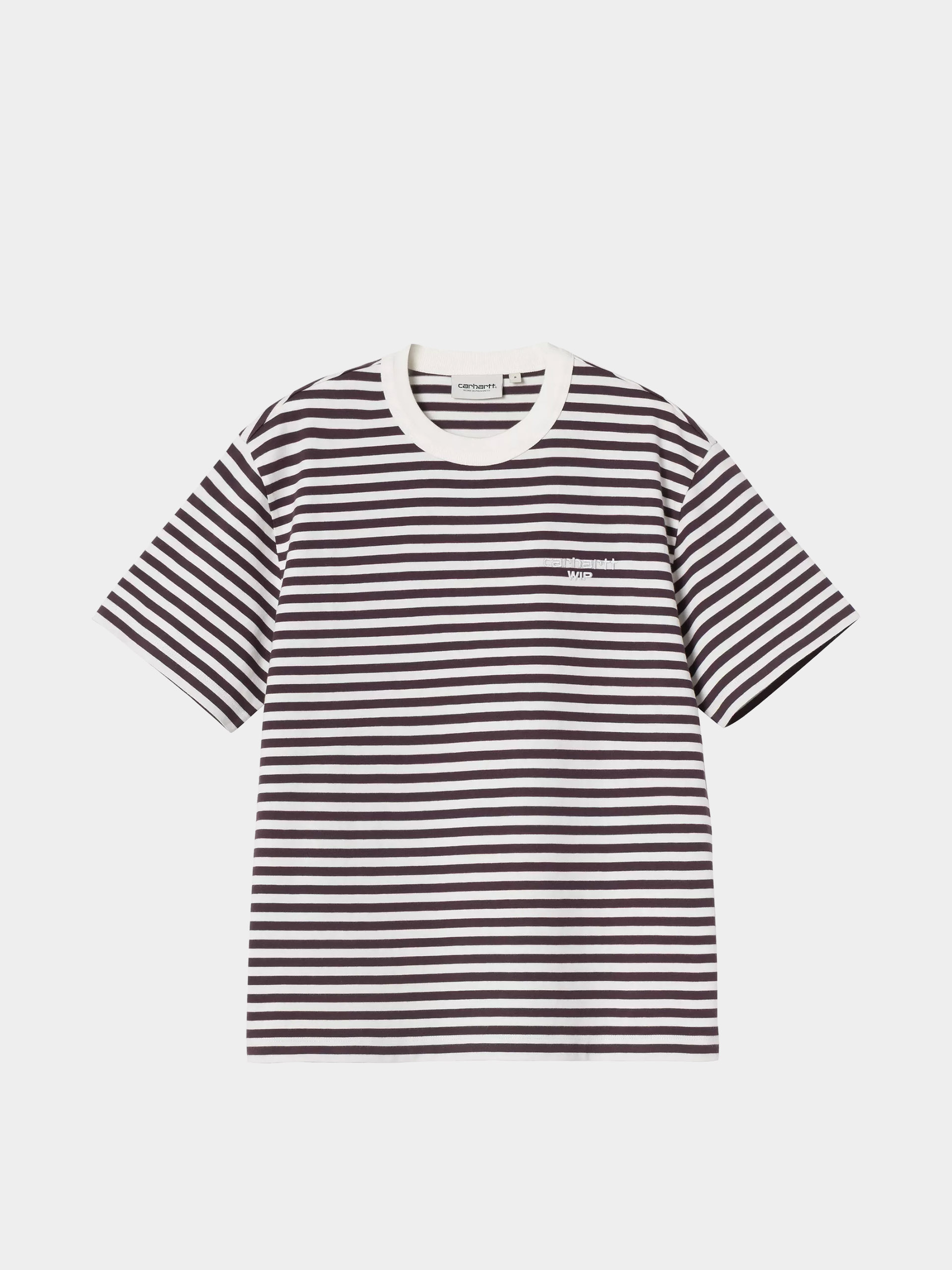 T-shirt Carhartt WIP Ezra Wmn (ezra stripe/cozy purple/wax)