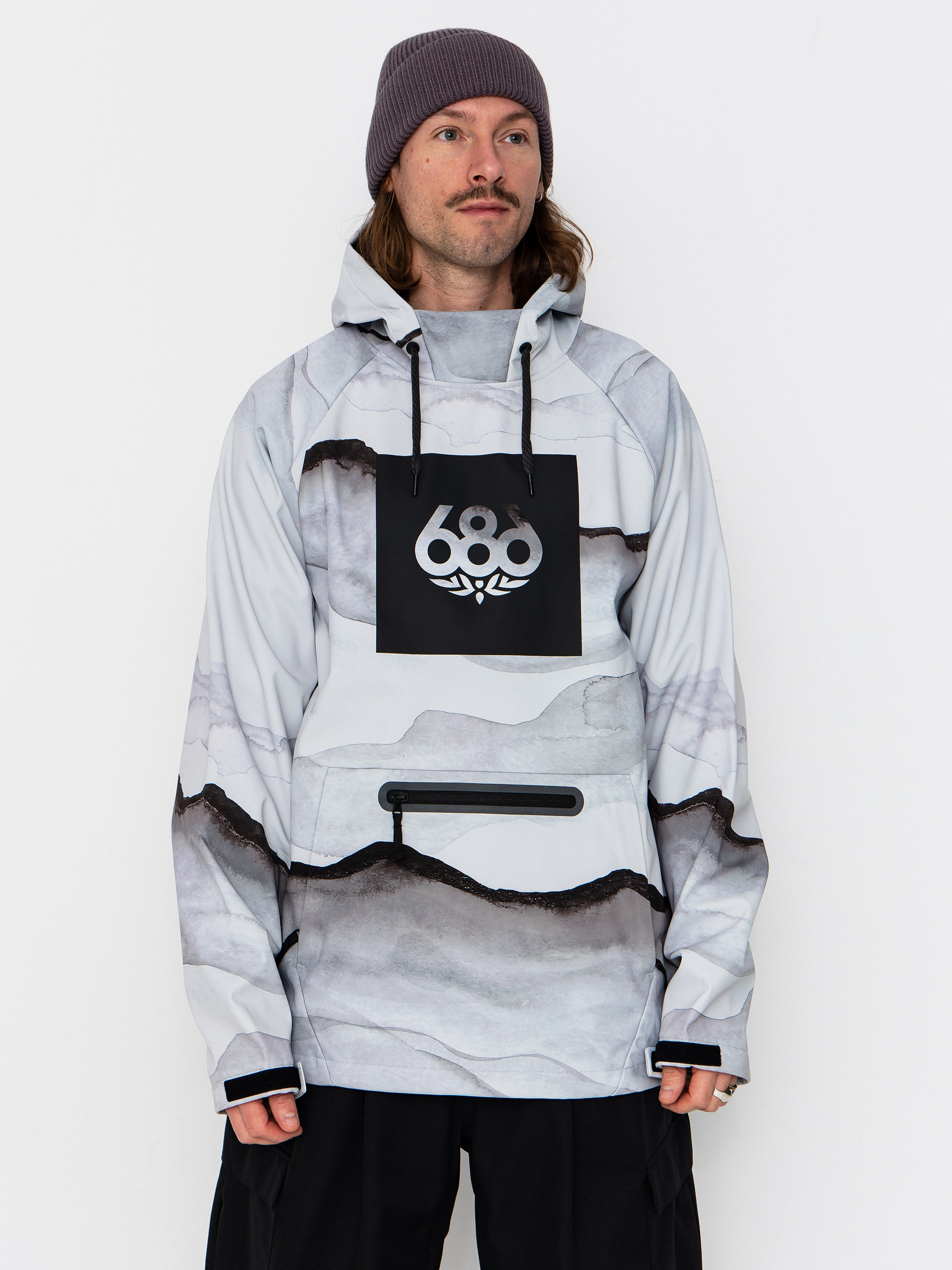 Bluza aktywna 686 Waterproof HD (smoke mountain print)