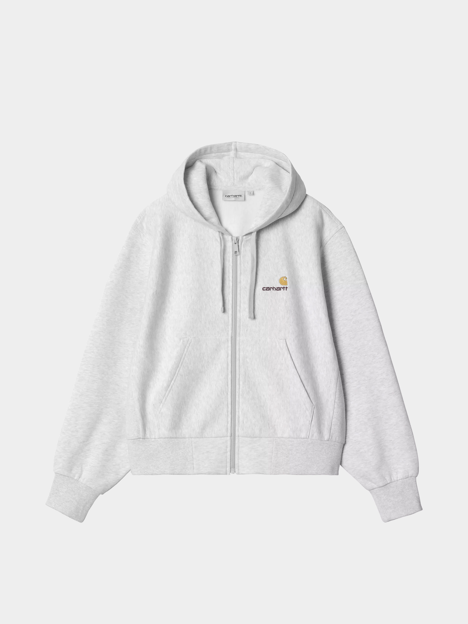 Bluza z kapturem Carhartt WIP American Script ZHD Wmn (ash heather)