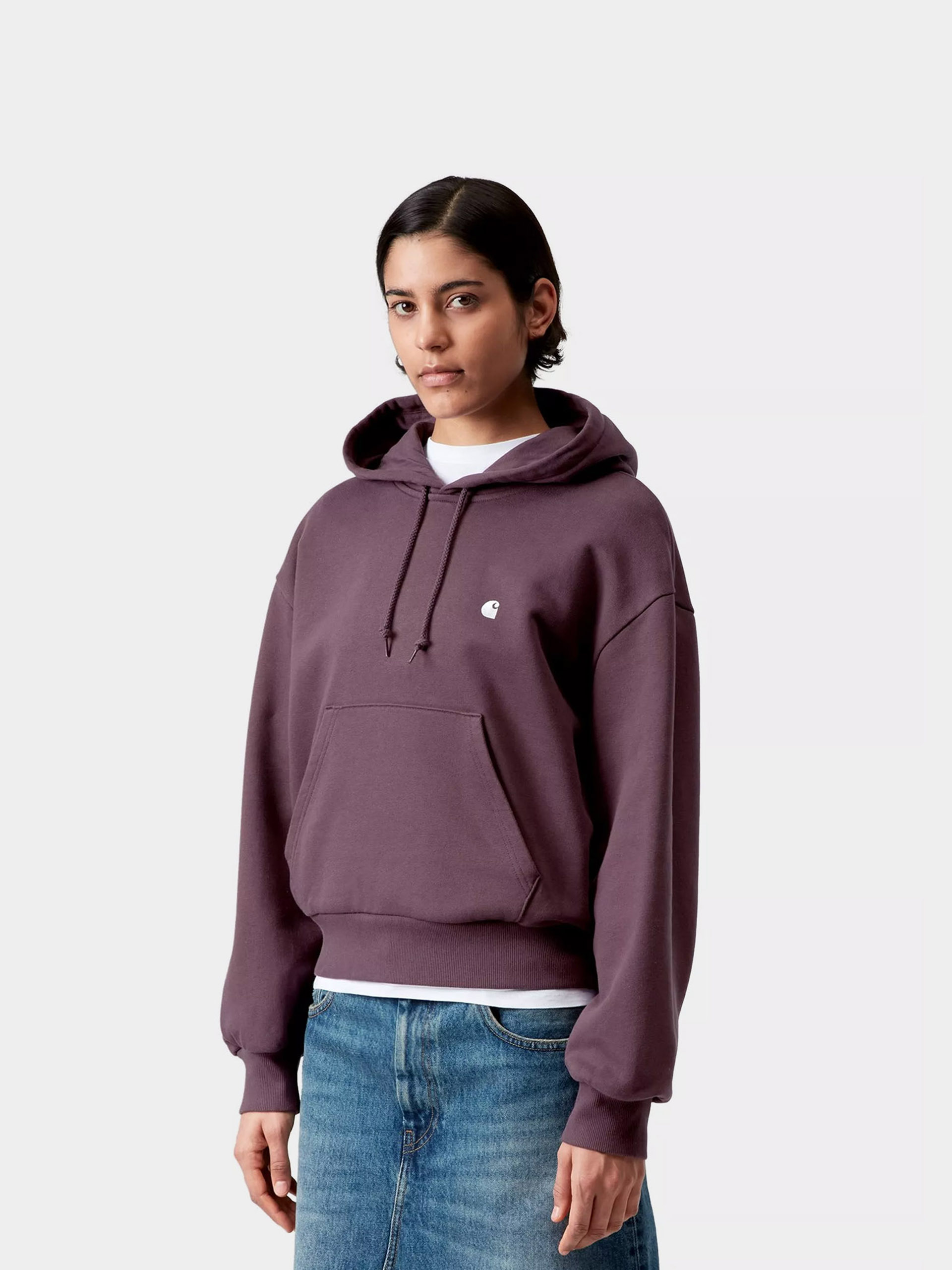 Bluza z kapturem Carhartt WIP Casey HD Wmn (cozy purple/silver)