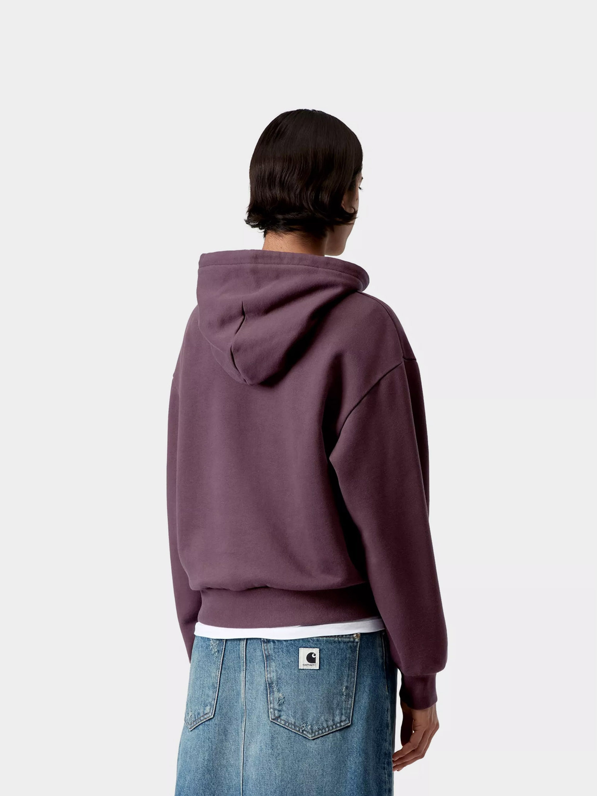 Bluza z kapturem Carhartt WIP Casey HD Wmn (cozy purple/silver)