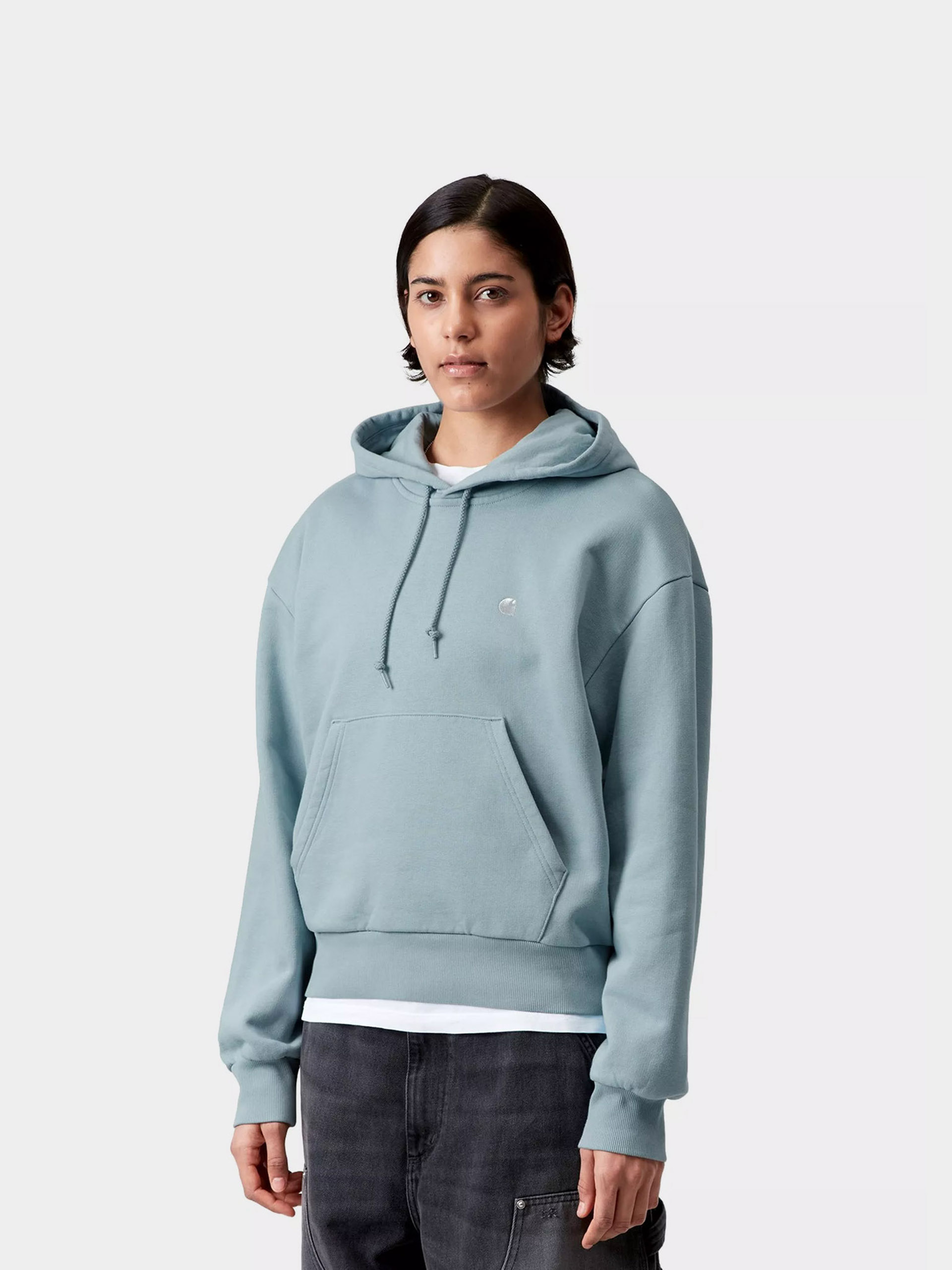 Bluza z kapturem Carhartt WIP Casey HD Wmn (tourmaline/silver)