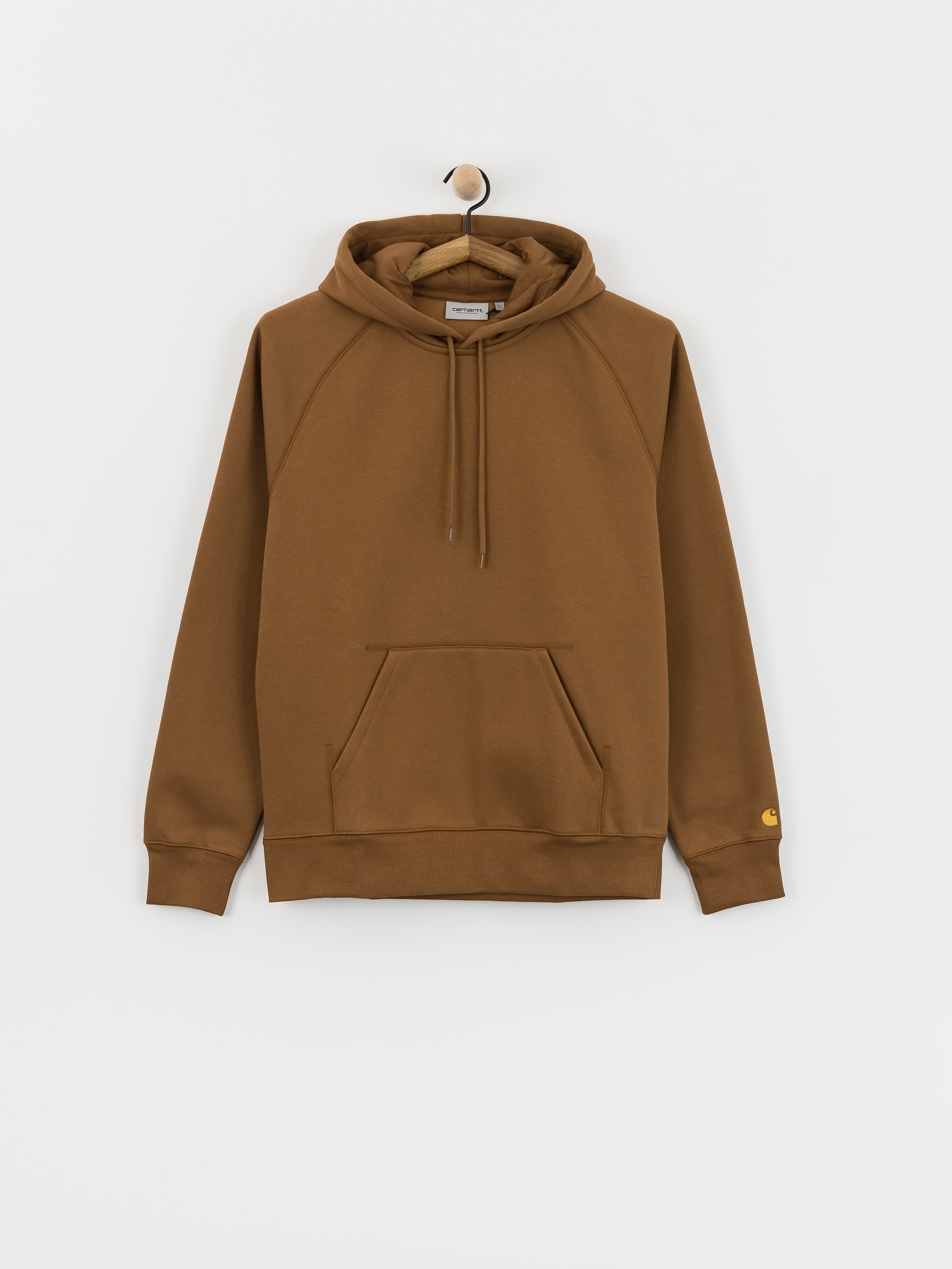 Bluza z kapturem Carhartt WIP Chase HD (hamilton brown/gold)