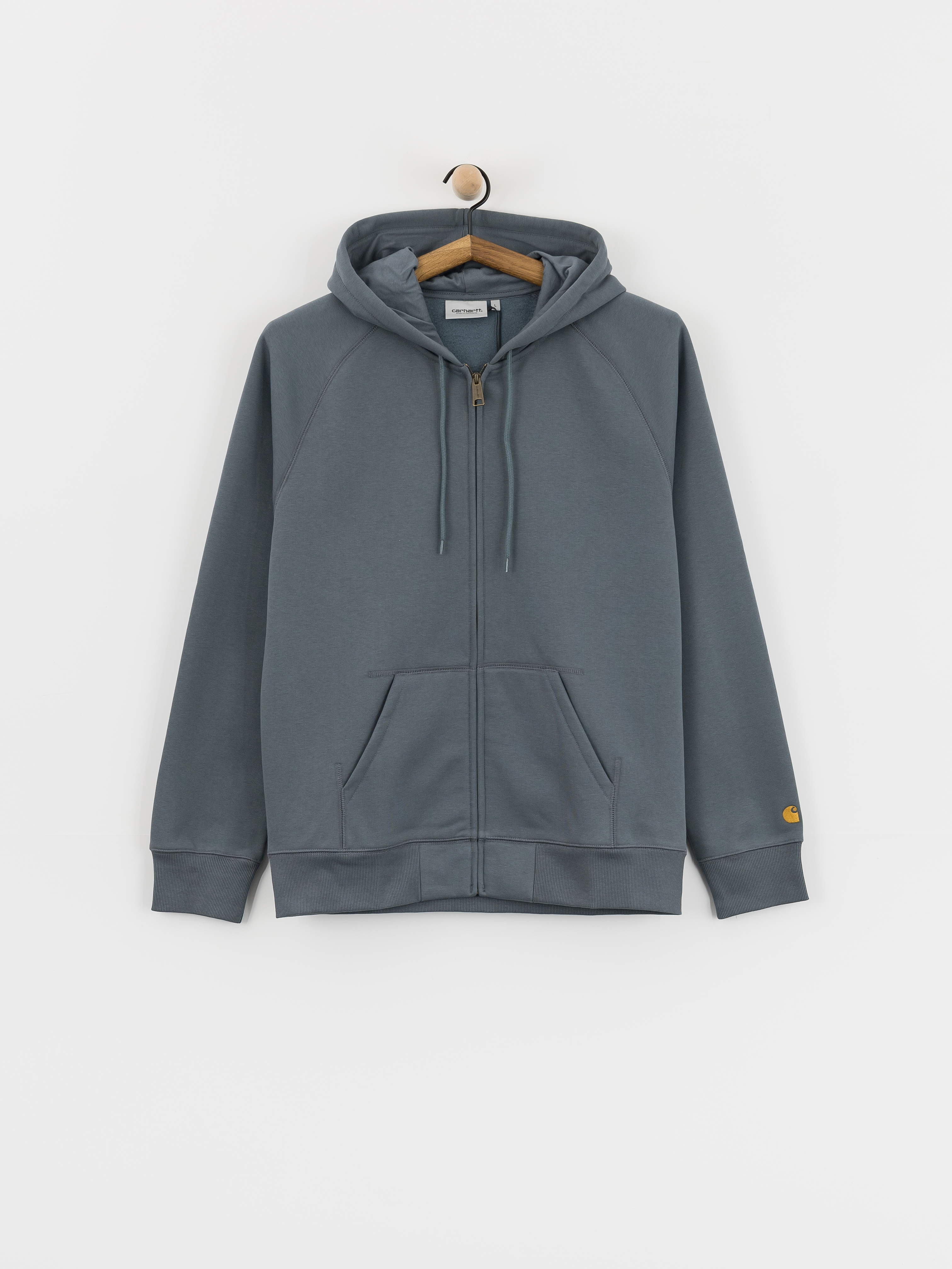 Bluza z kapturem Carhartt WIP Chase ZHD (cozy blue/gold)