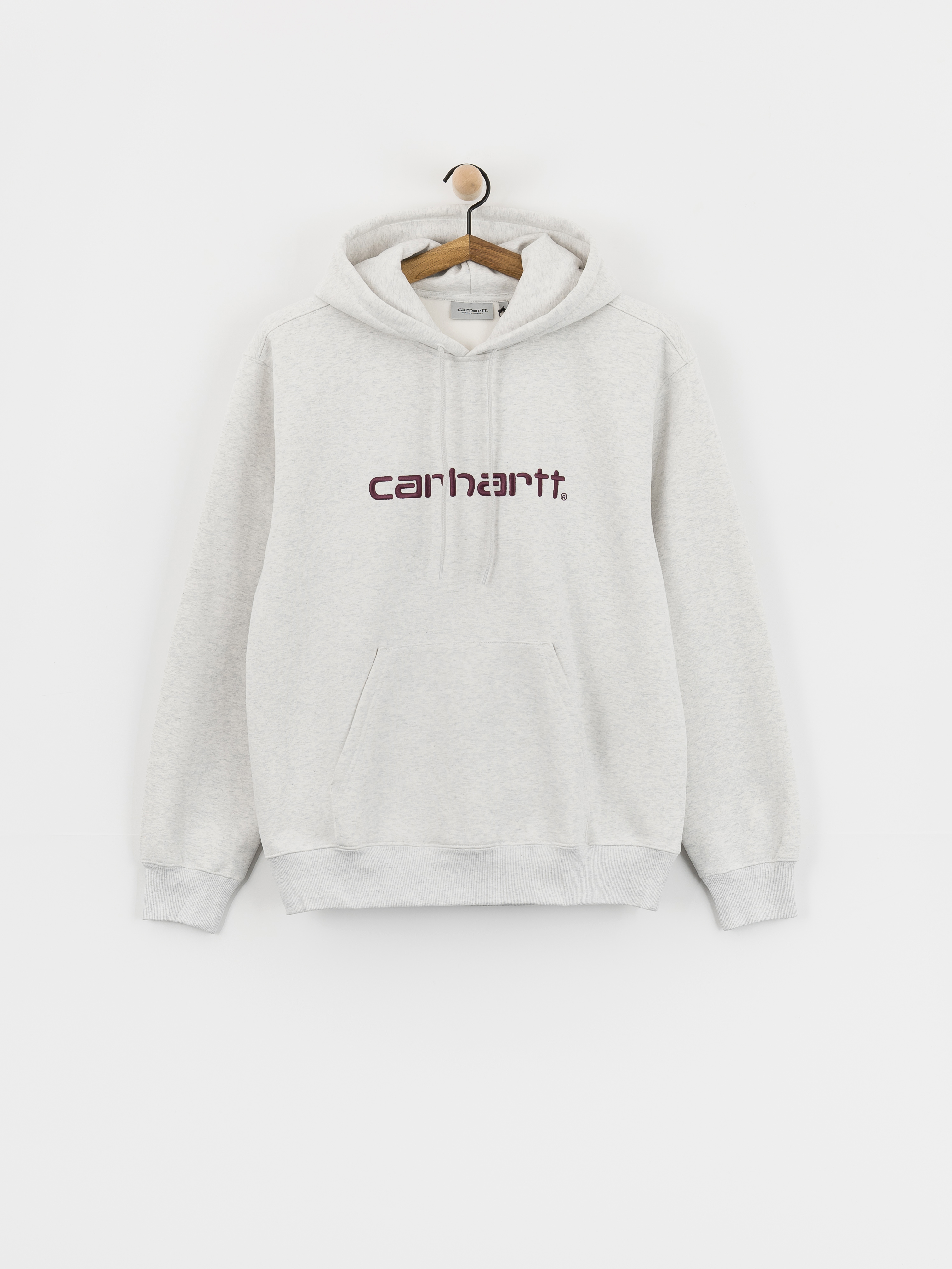 Bluza z kapturem Carhartt WIP Carhartt HD (ash heather/cozy purple)