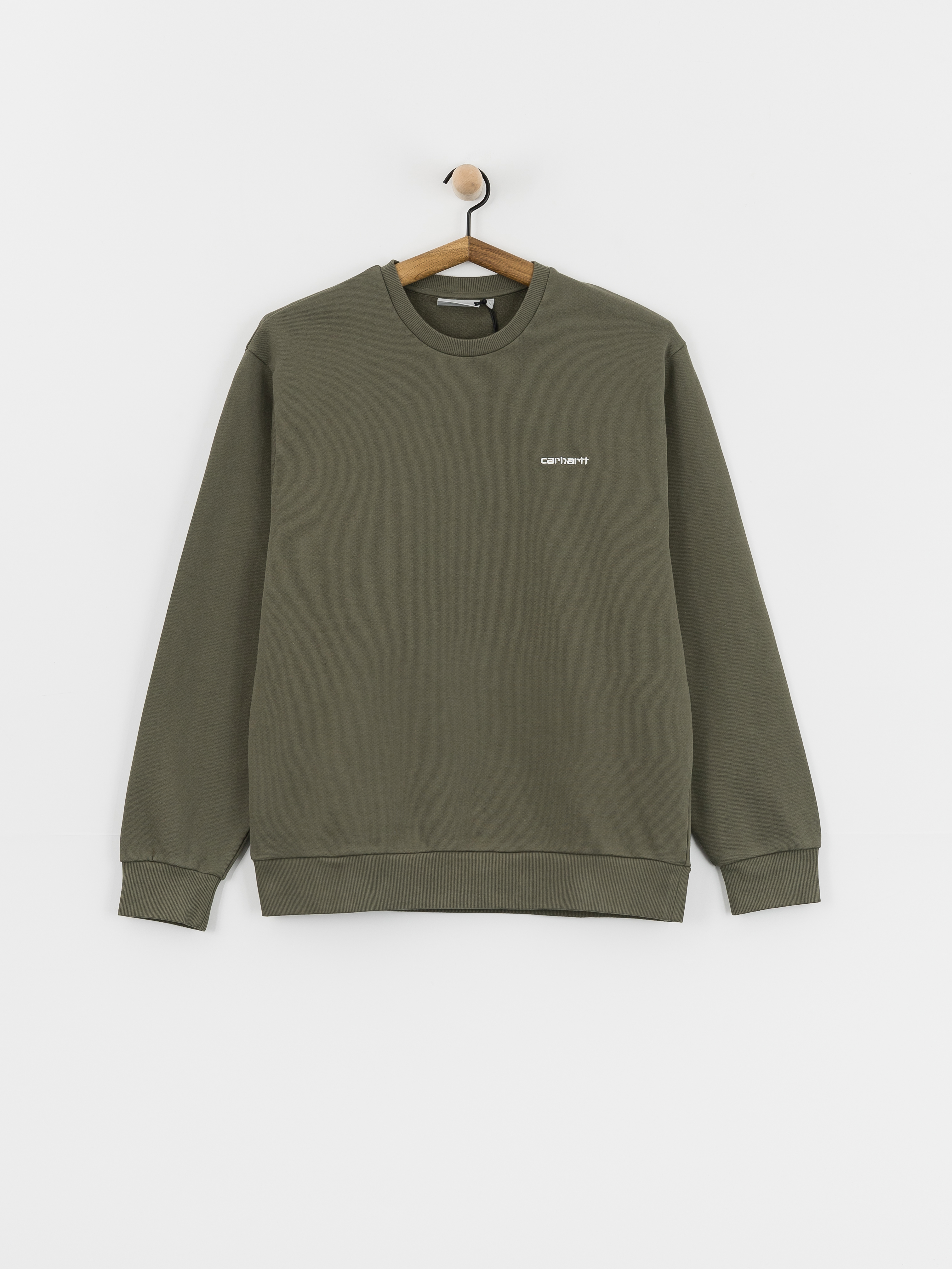Bluza Carhartt WIP Script Embroidery (leaf/white)