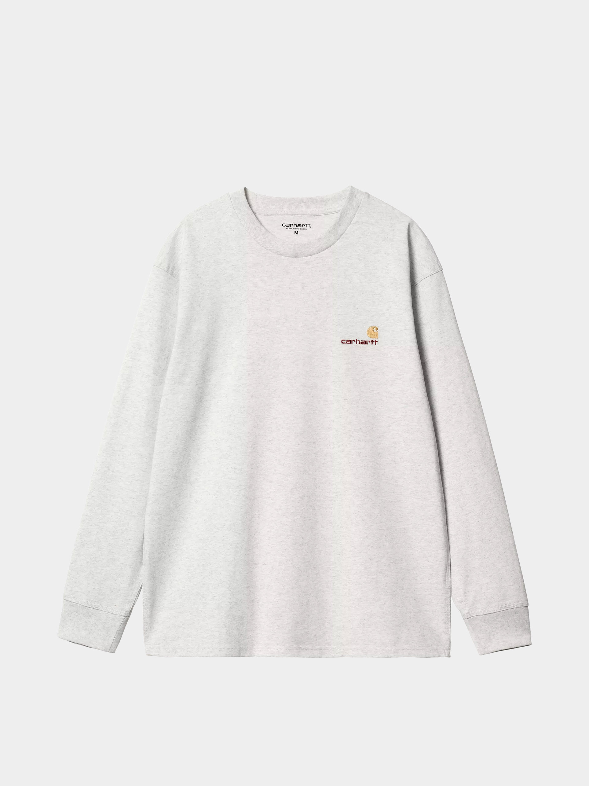 Longsleeve Carhartt WIP American Script (ash heather)