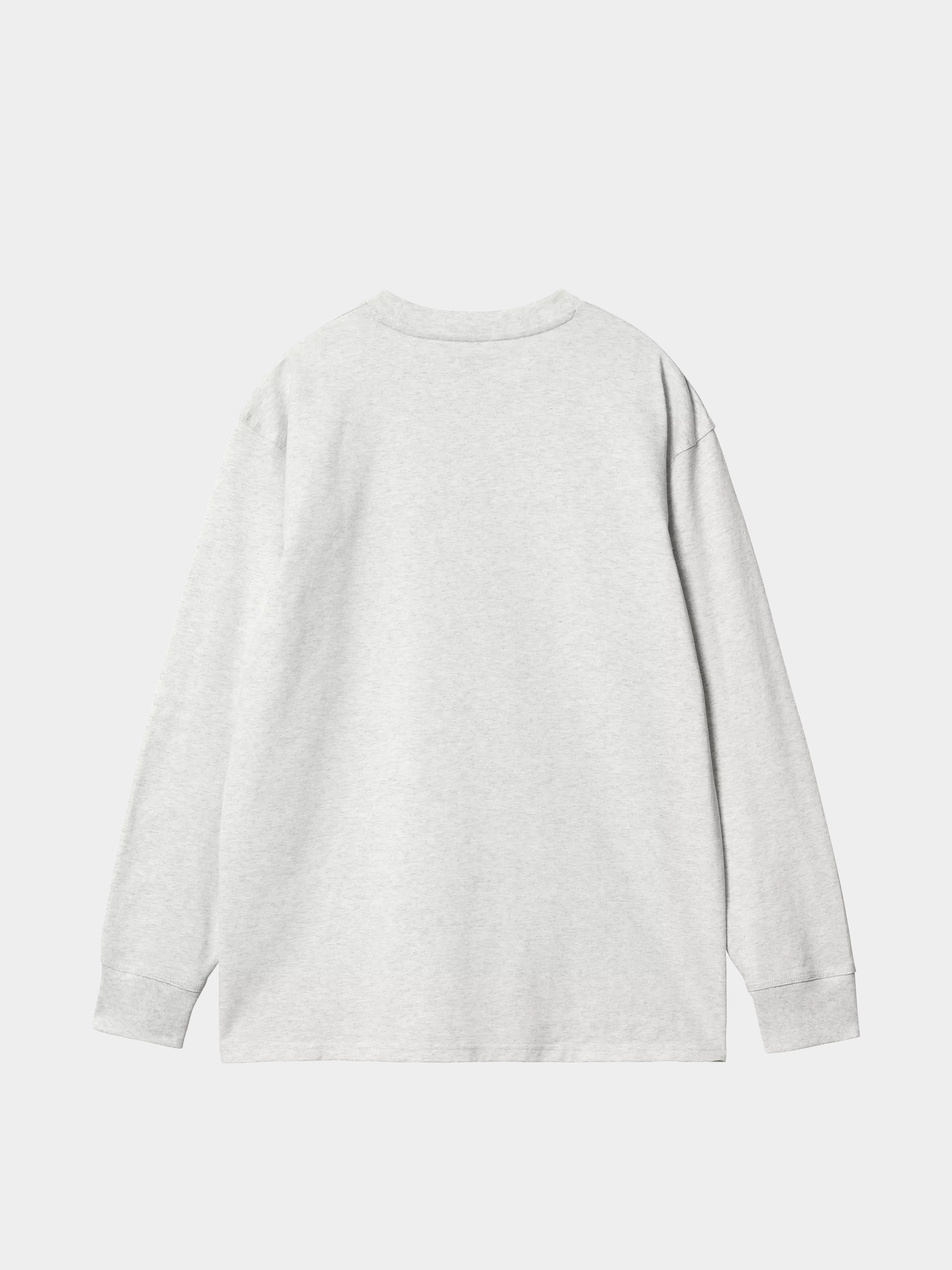 Longsleeve Carhartt WIP American Script (ash heather)