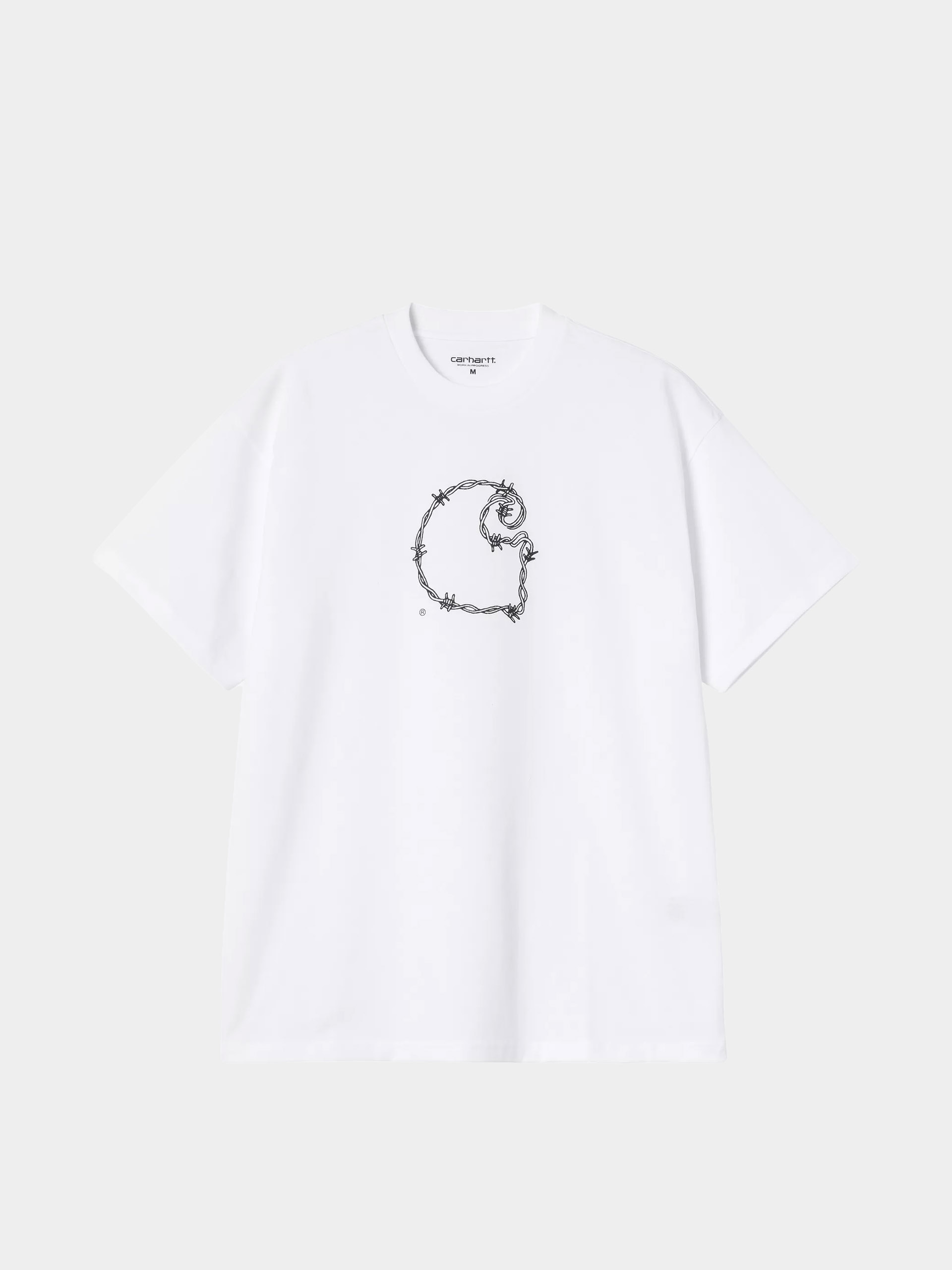 T-shirt Carhartt WIP Barbwire C (white)