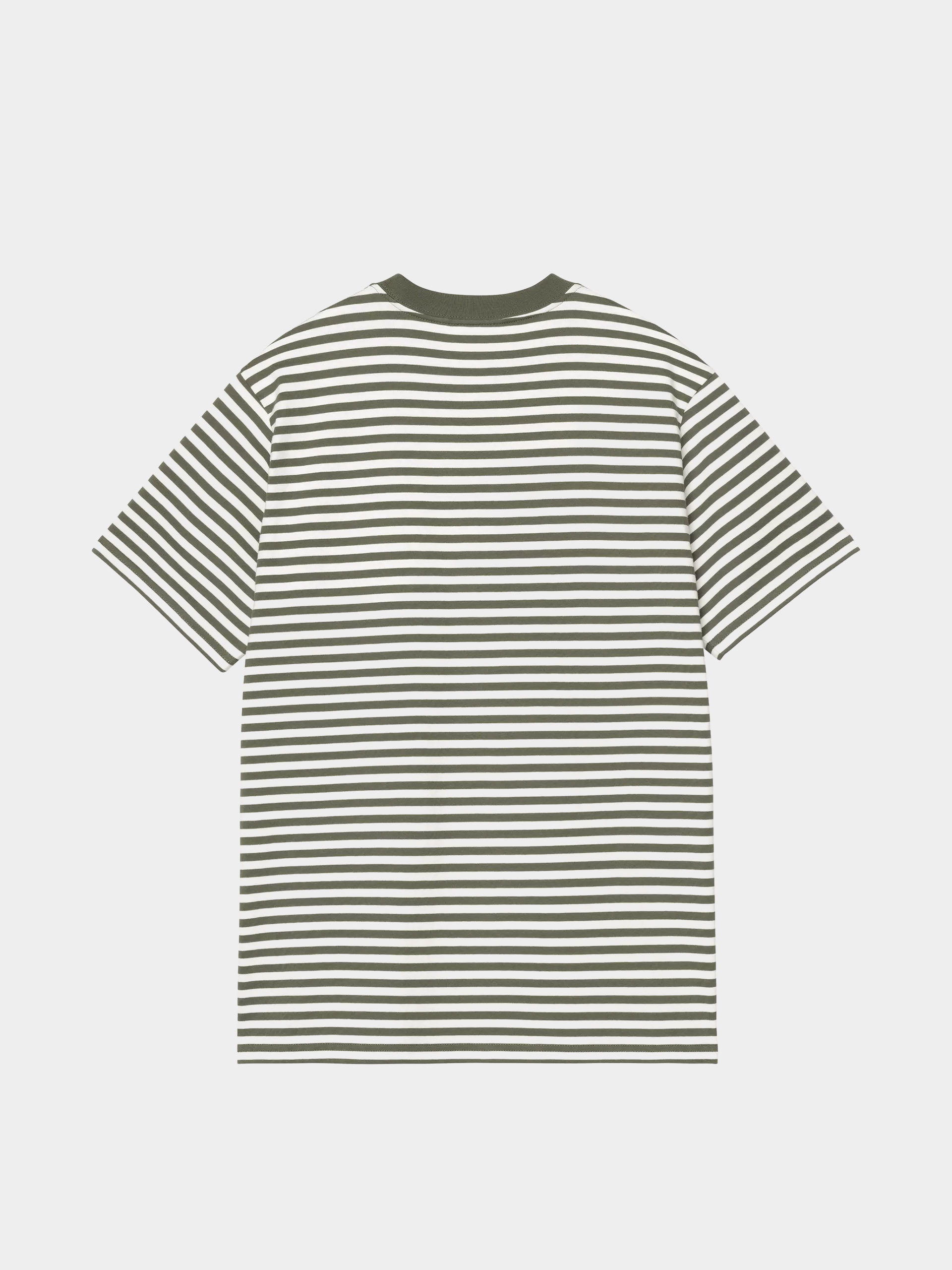 T-shirt Carhartt WIP Ezra Pocket (ezra stripe/leaf/wax)