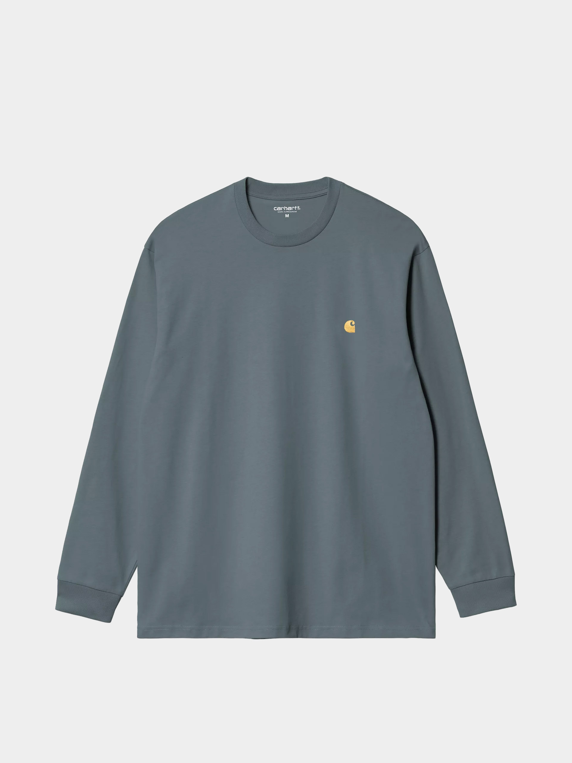 Longsleeve Carhartt WIP Chase (cozy blue/gold)