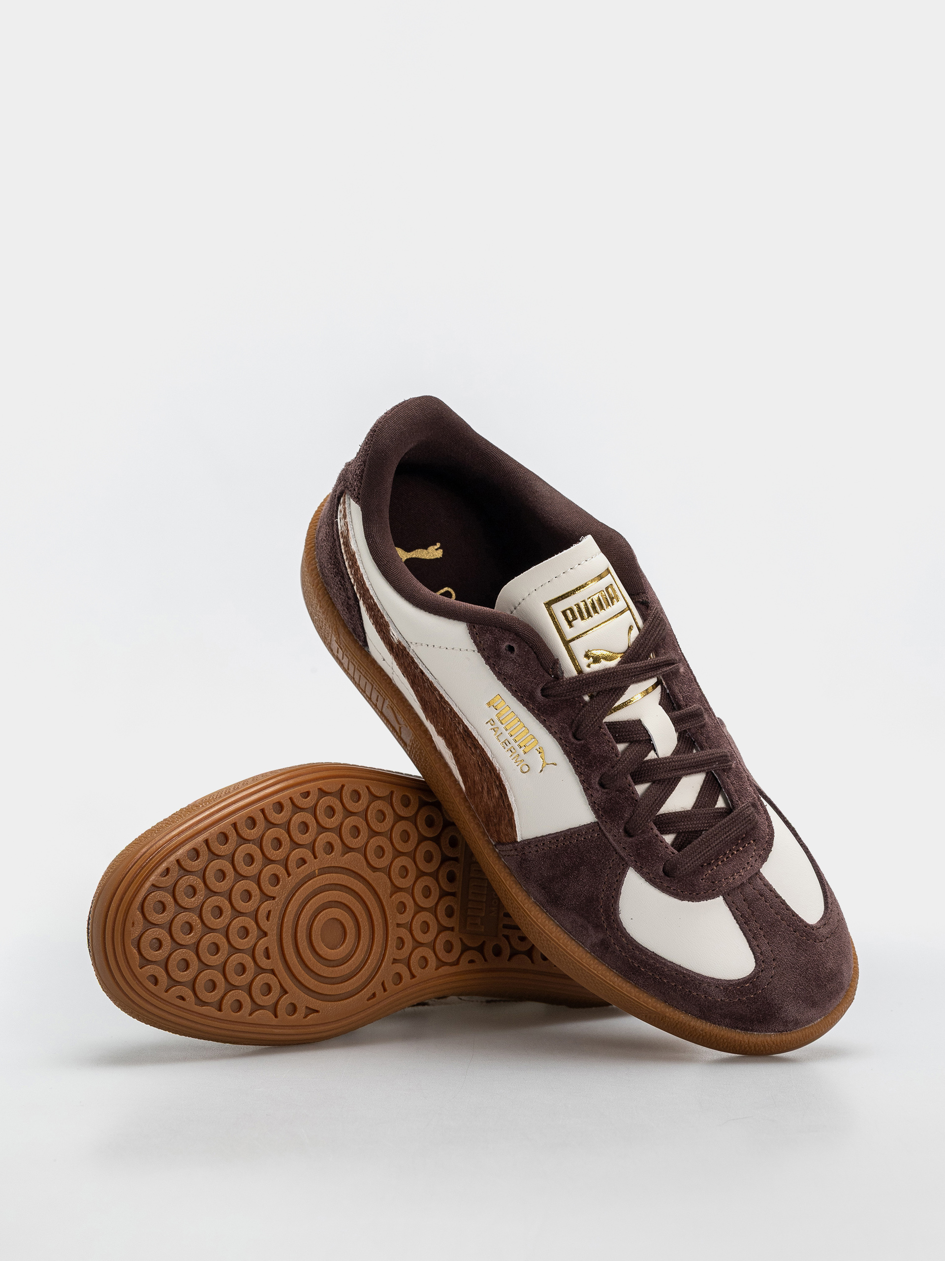 Buty Puma Palermo Cow Wmn (warm white/chocolate brown/gum)