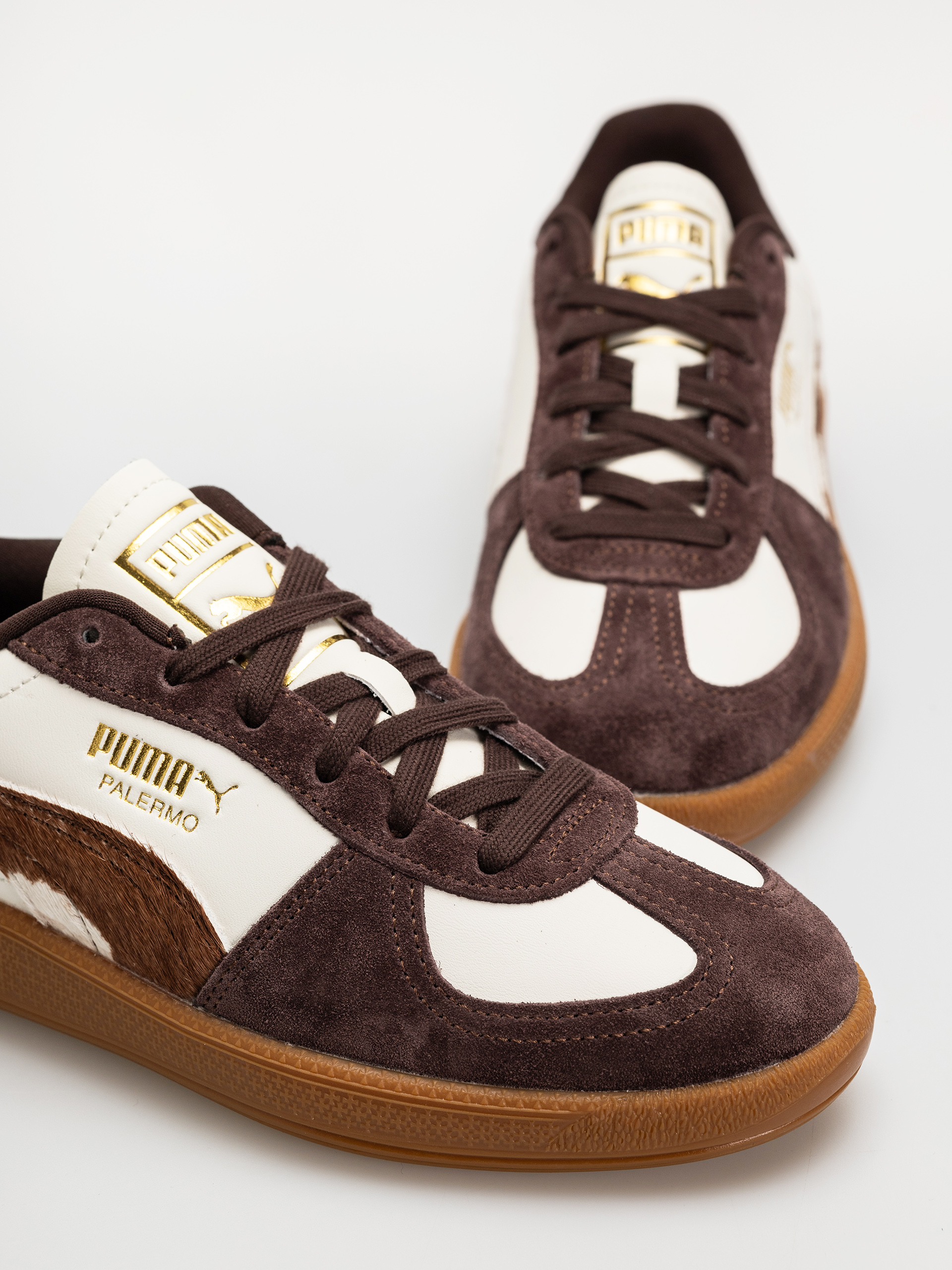 Buty Puma Palermo Cow Wmn (warm white/chocolate brown/gum)