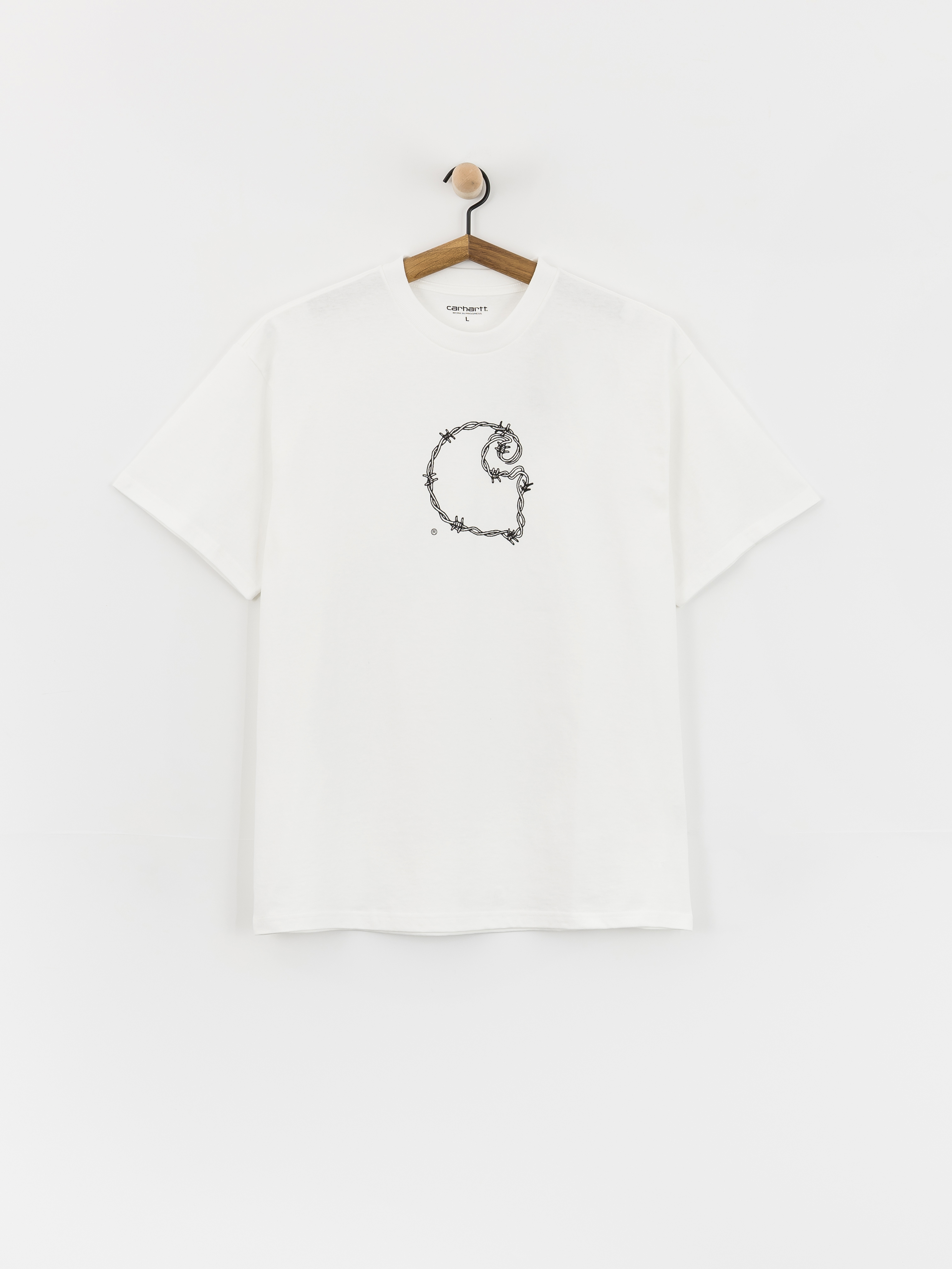 T-shirt Carhartt WIP Barbwire C (white)