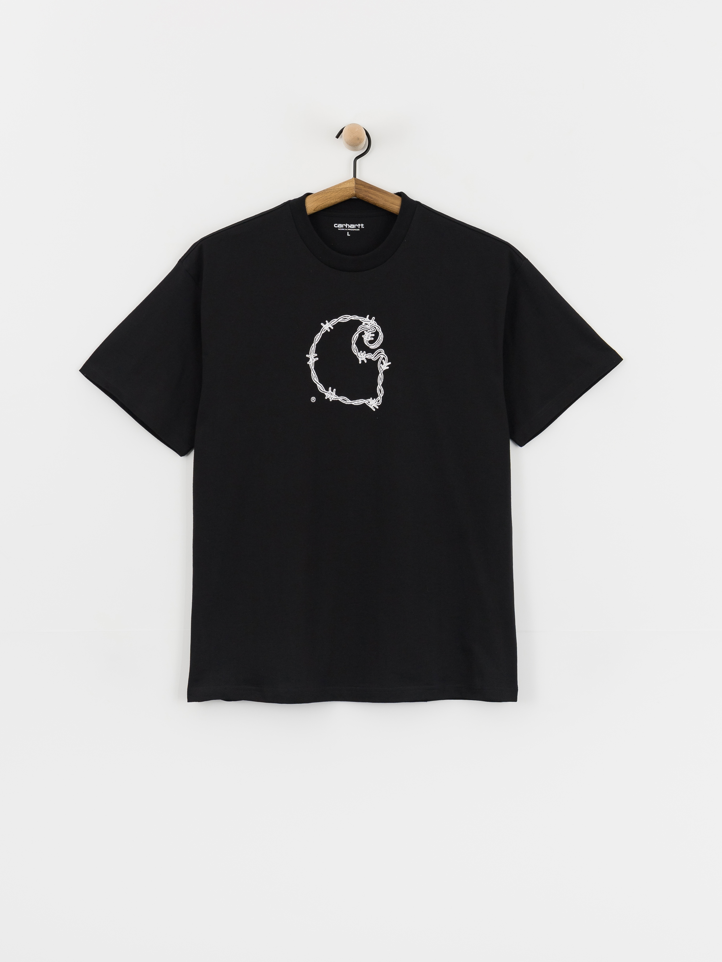 T-shirt Carhartt WIP Barbwire C (black)