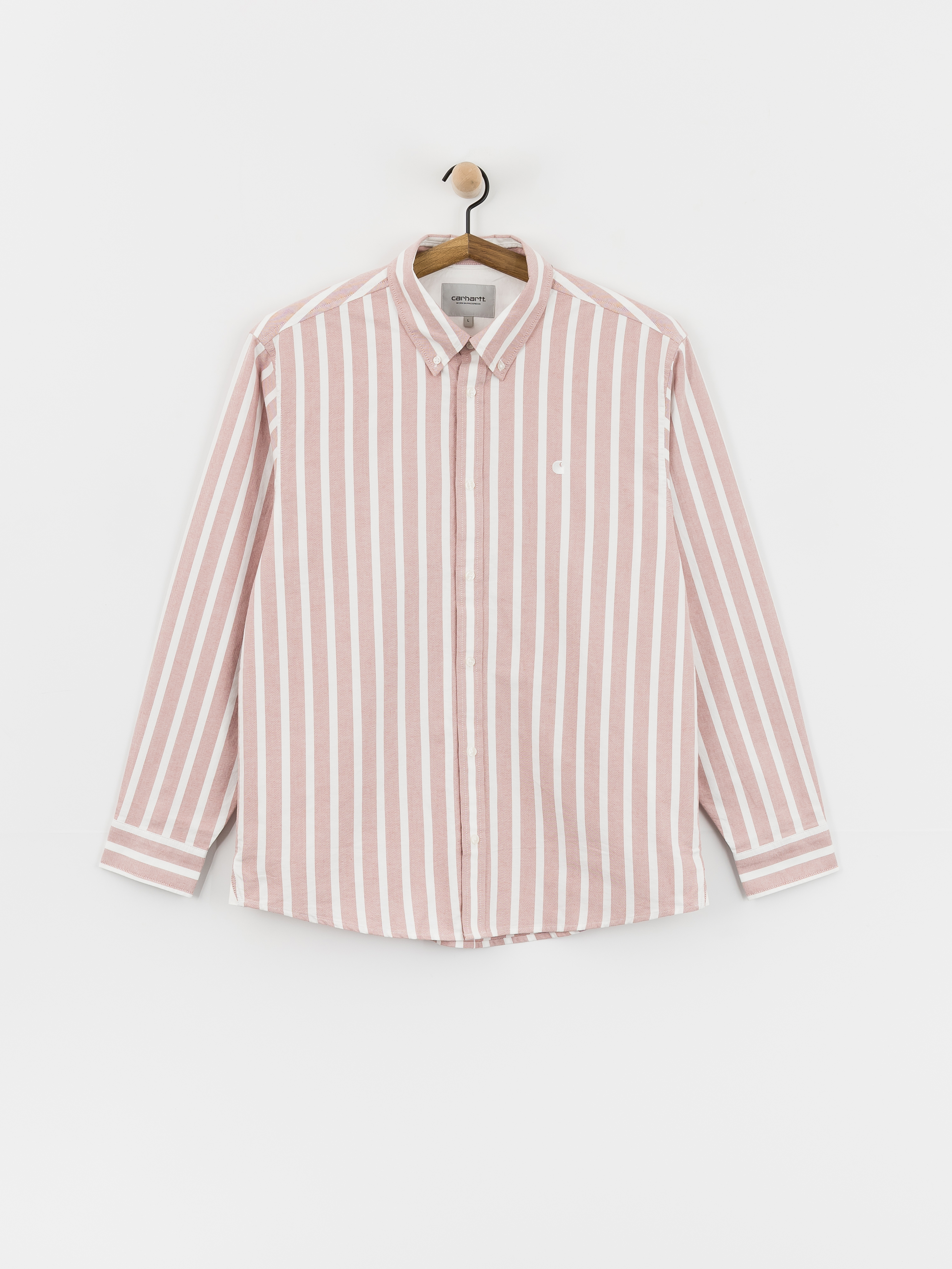 Koszula Carhartt WIP Deven (deven stripe/oxide red/white)